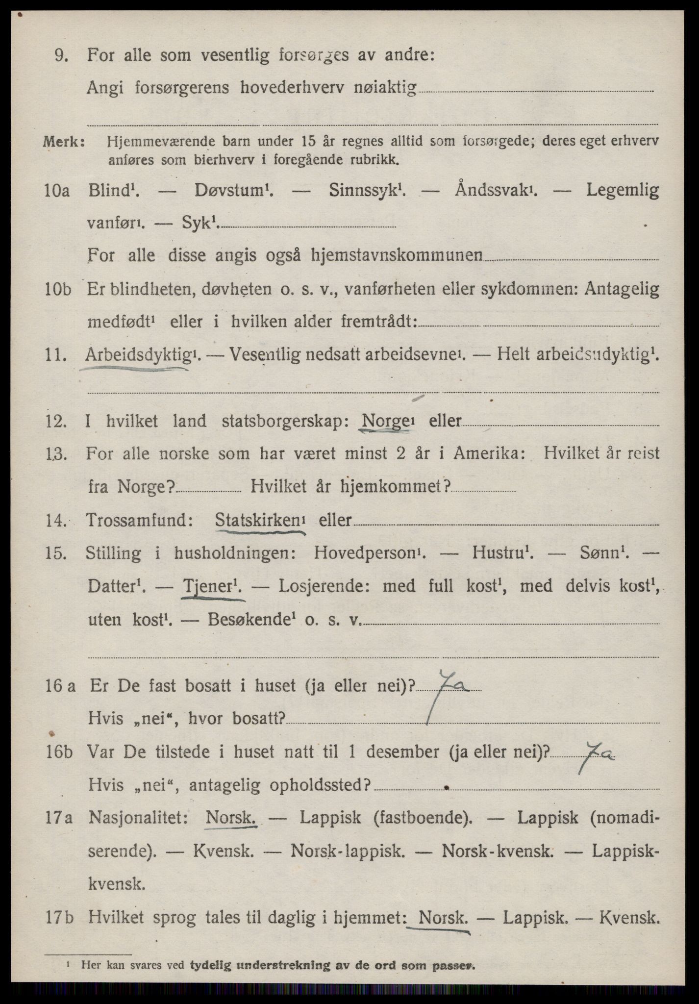SAT, Folketelling 1920 for 1635 Rennebu herred, 1920, s. 2699