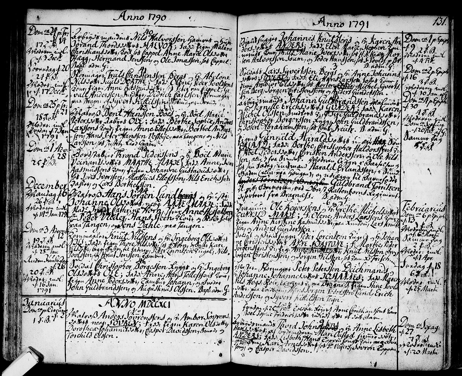 Strømsø kirkebøker, AV/SAKO-A-246/F/Fa/L0009: Ministerialbok nr. I 9, 1752-1791, s. 131