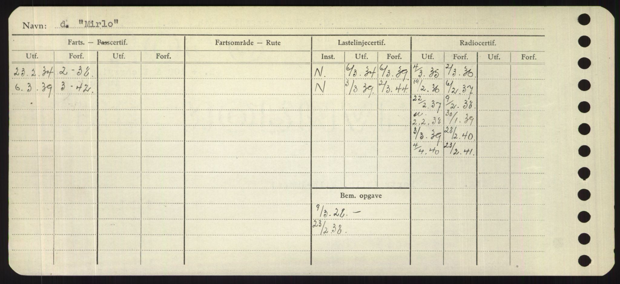 Sjøfartsdirektoratet med forløpere, Skipsmålingen, RA/S-1627/H/Hd/L0025: Fartøy, Min-Mås, s. 50