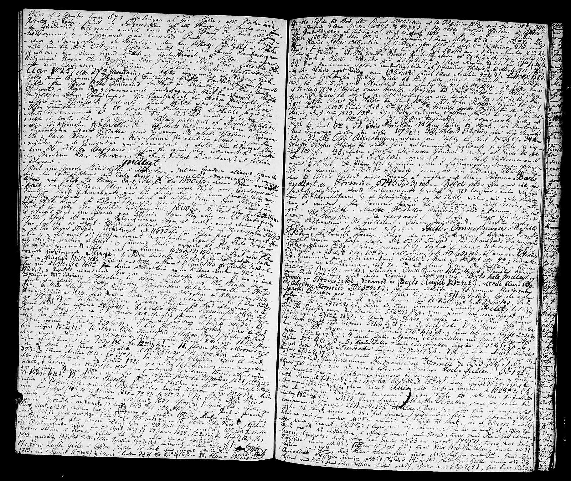 Lier, Røyken og Hurum sorenskriveri, SAKO/A-89/H/Hc/L0010a: Skifteprotokoll, 1813-1835, s. 398b-399a