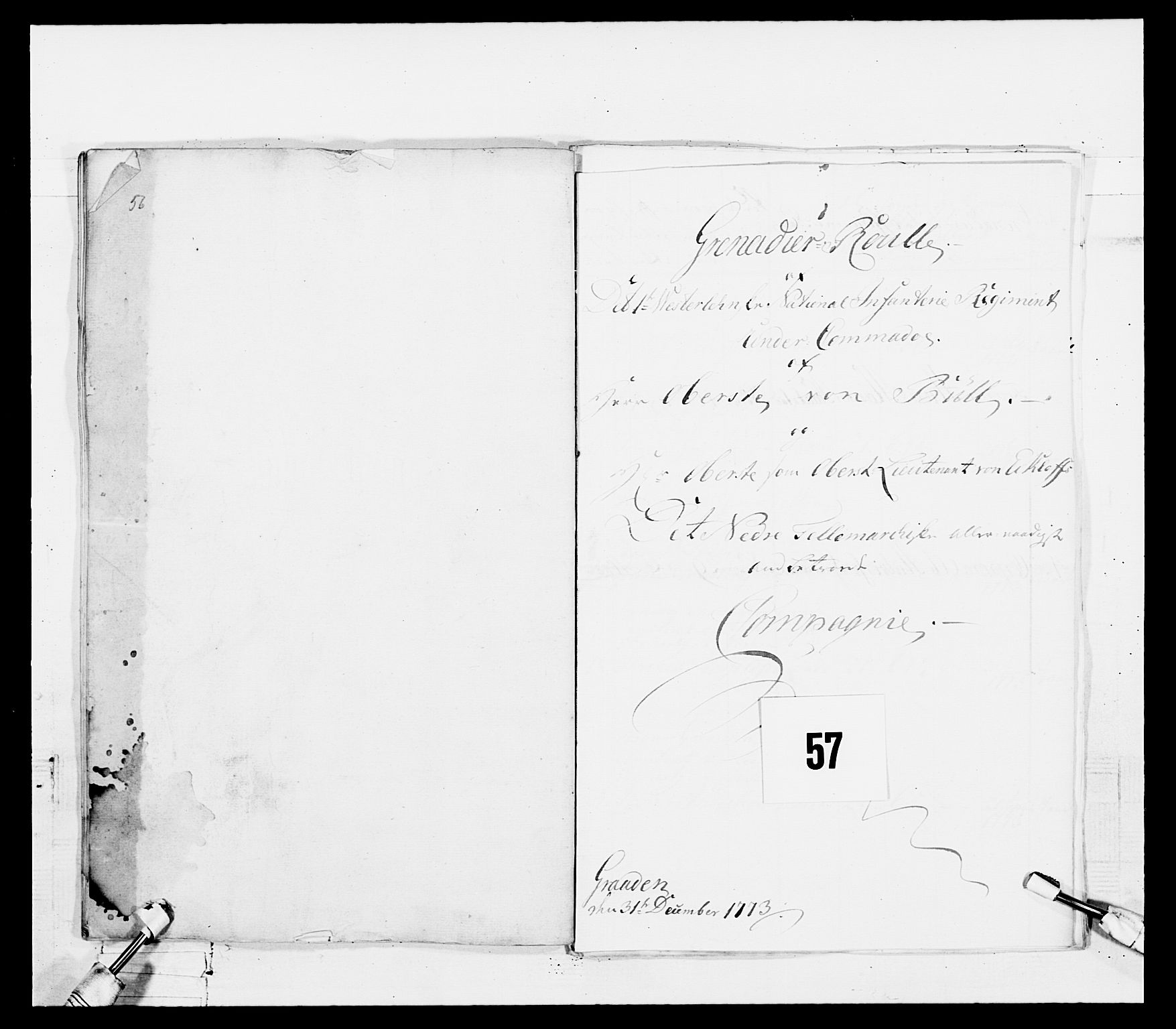 Generalitets- og kommissariatskollegiet, Det kongelige norske kommissariatskollegium, RA/EA-5420/E/Eh/L0101: 1. Vesterlenske nasjonale infanteriregiment, 1766-1777, s. 425