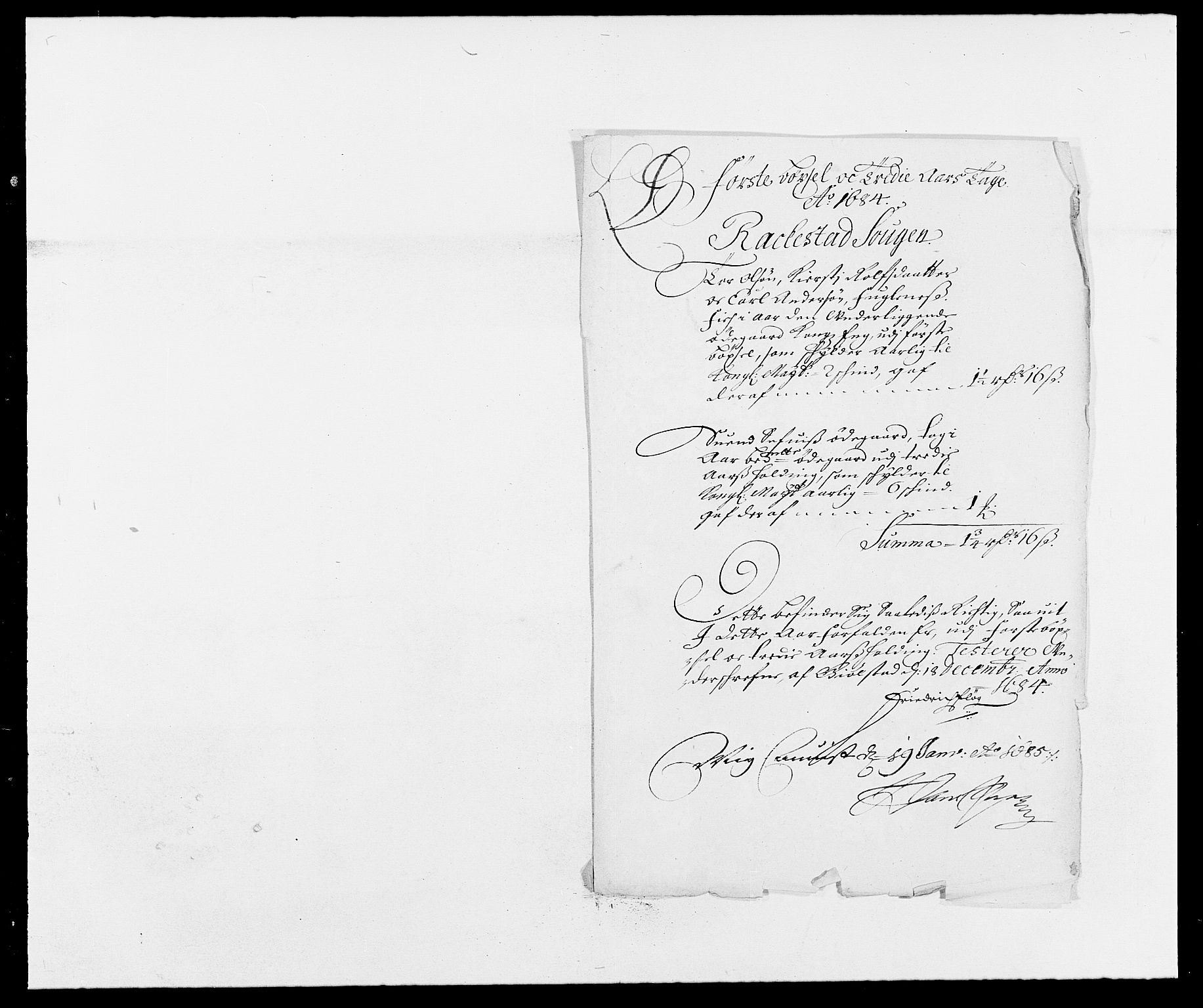 Rentekammeret inntil 1814, Reviderte regnskaper, Fogderegnskap, AV/RA-EA-4092/R05/L0274: Fogderegnskap Rakkestad, 1683-1684, s. 336
