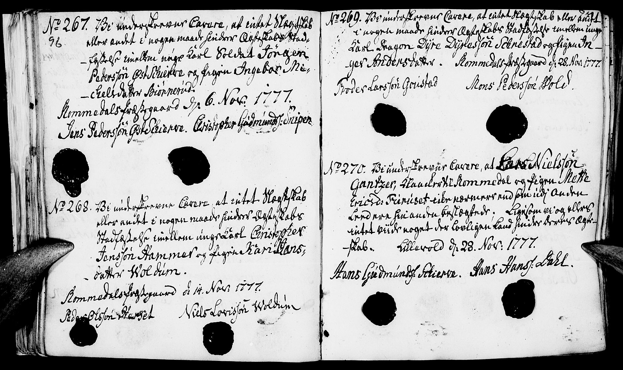 Romedal prestekontor, AV/SAH-PREST-004/I/L0001: Forlovererklæringer nr. 1, 1762-1802, s. 96-97