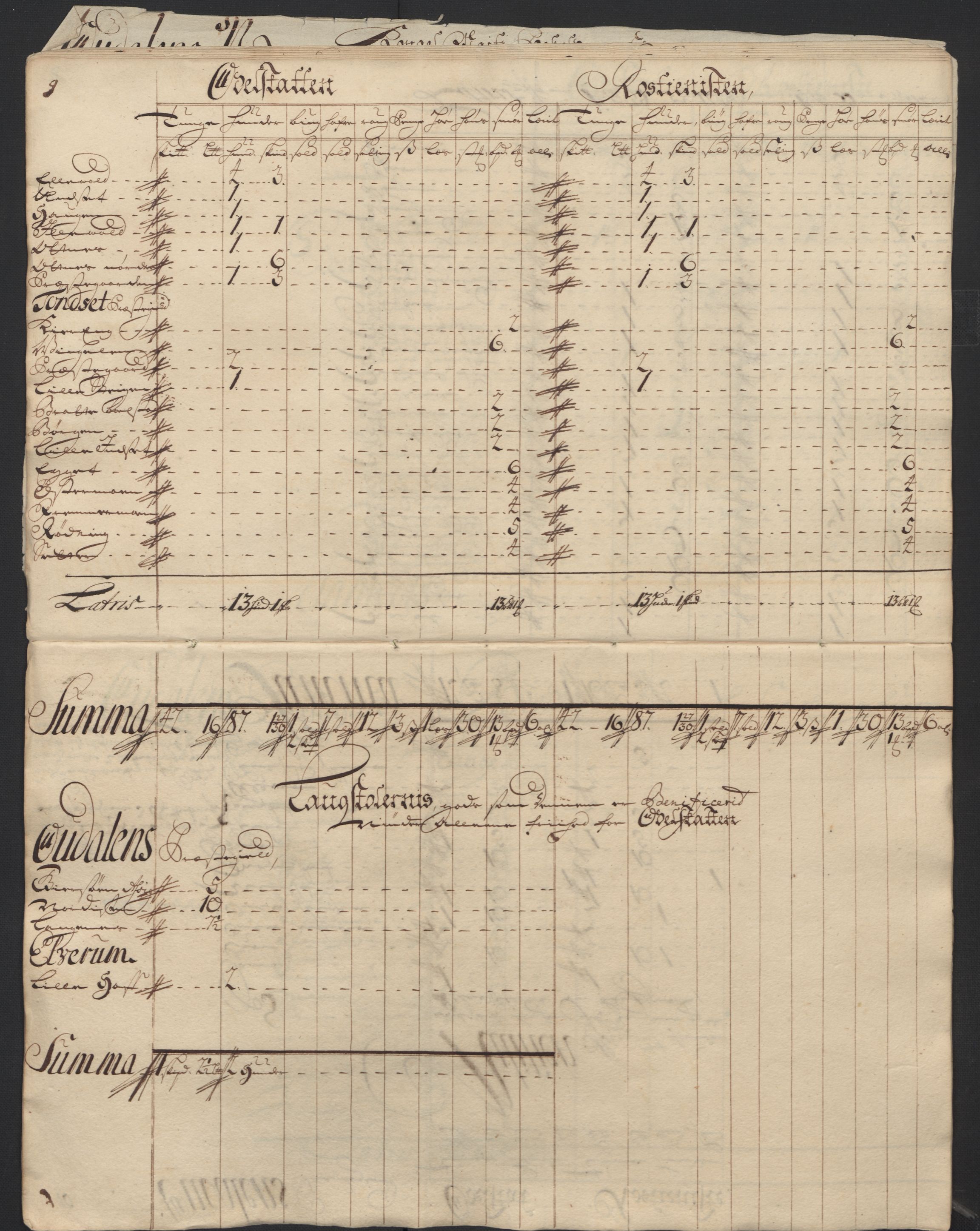 Rentekammeret inntil 1814, Reviderte regnskaper, Fogderegnskap, AV/RA-EA-4092/R13/L0848: Fogderegnskap Solør, Odal og Østerdal, 1711, s. 271