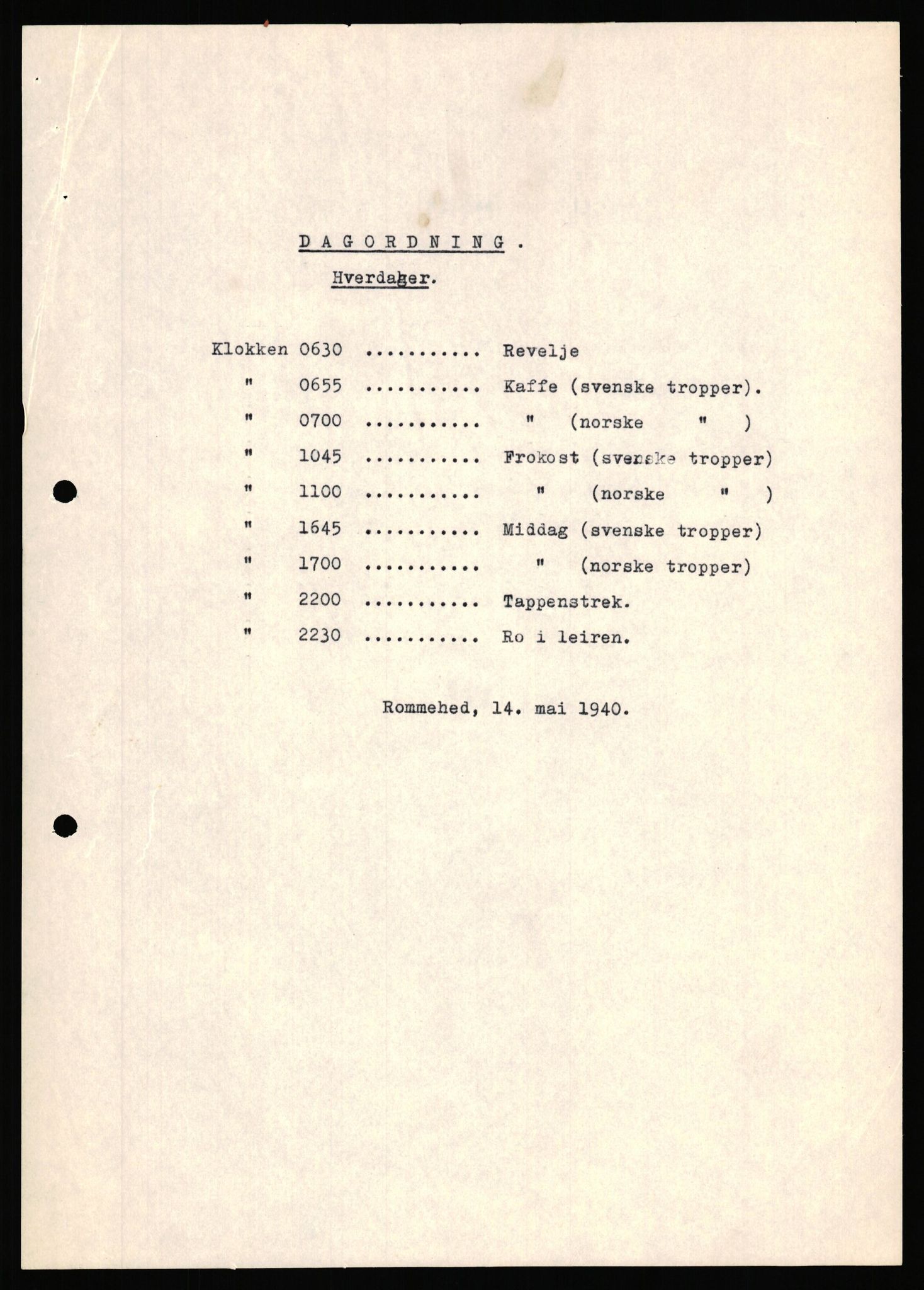 Forsvaret, Forsvarets krigshistoriske avdeling, RA/RAFA-2017/Y/Yf/L0205: II-C-11-2110 - Norske internert i Sverige 1940, 1940, s. 127