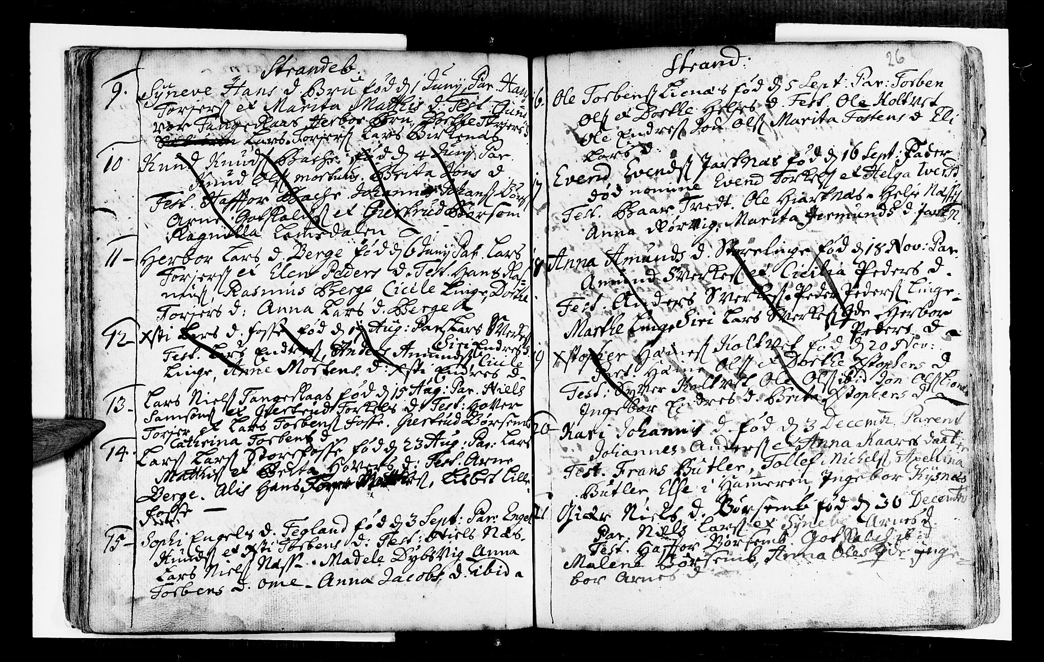 Strandebarm sokneprestembete, SAB/A-78401/H/Haa: Ministerialbok nr. A 2 /1, 1727-1750, s. 26