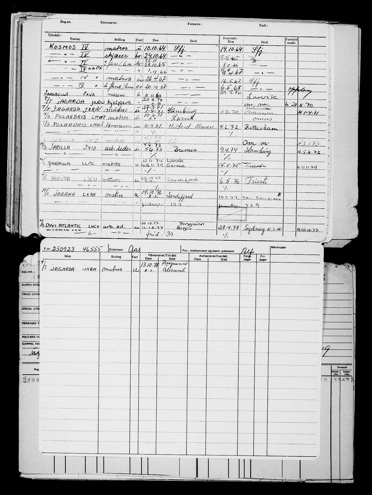 Direktoratet for sjømenn, AV/RA-S-3545/G/Gb/L0223: Hovedkort, 1923, s. 312