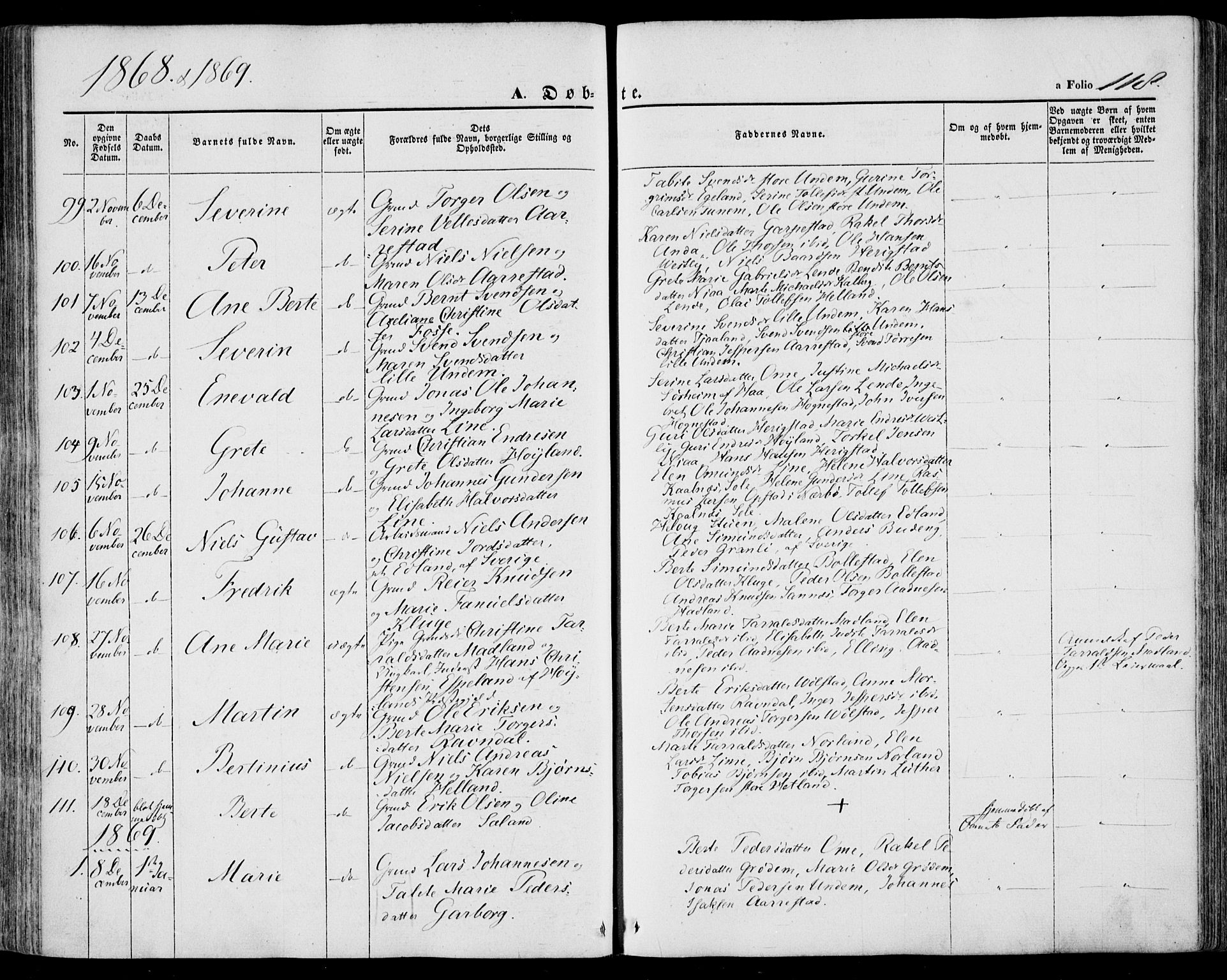 Lye sokneprestkontor, AV/SAST-A-101794/001/30BA/L0007: Ministerialbok nr. A 6, 1856-1871, s. 118