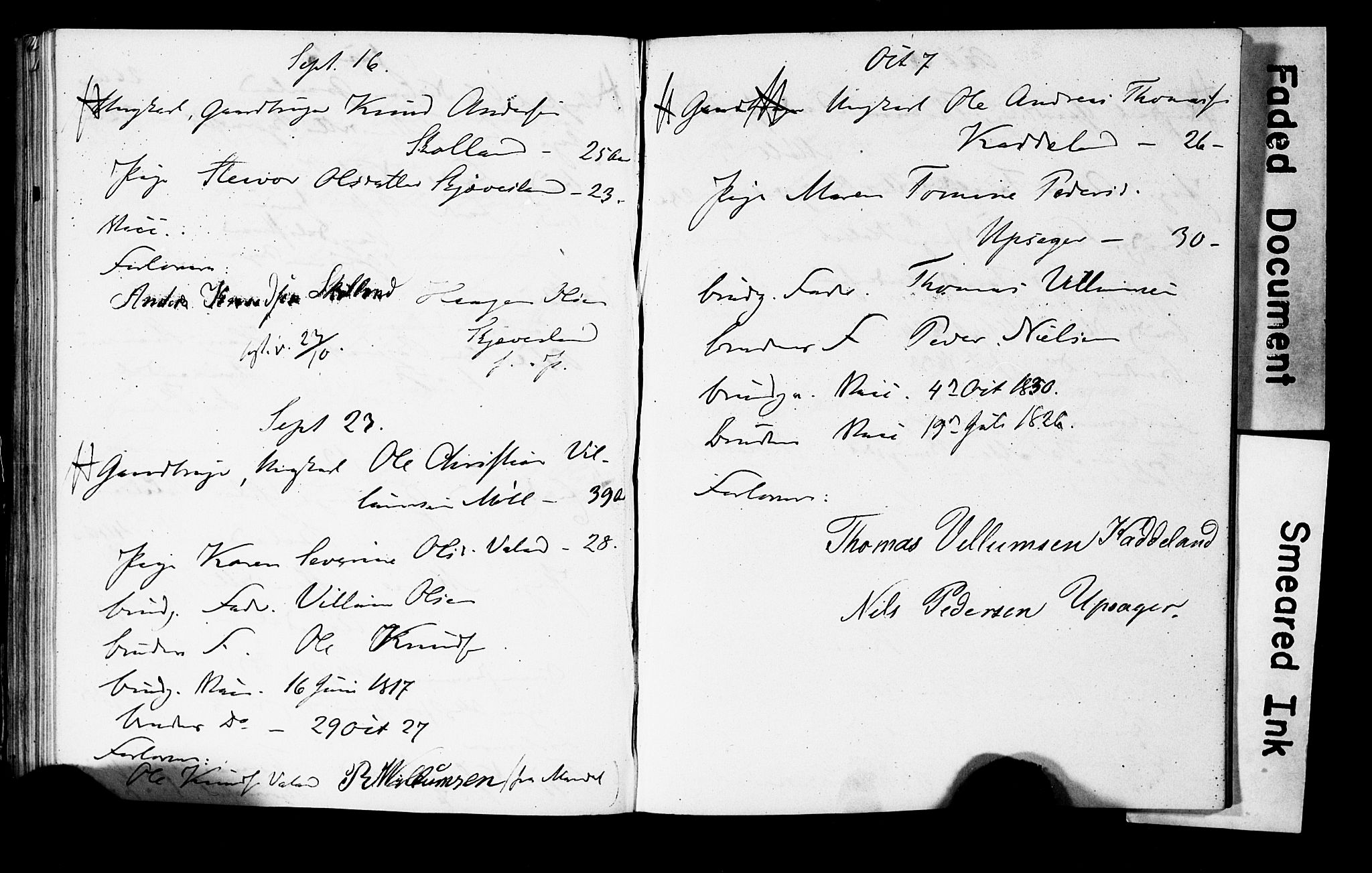 Holum sokneprestkontor, AV/SAK-1111-0022/F/Fe/L0001: Lysningsprotokoll nr. II 5 1, 1847-1858, s. 49