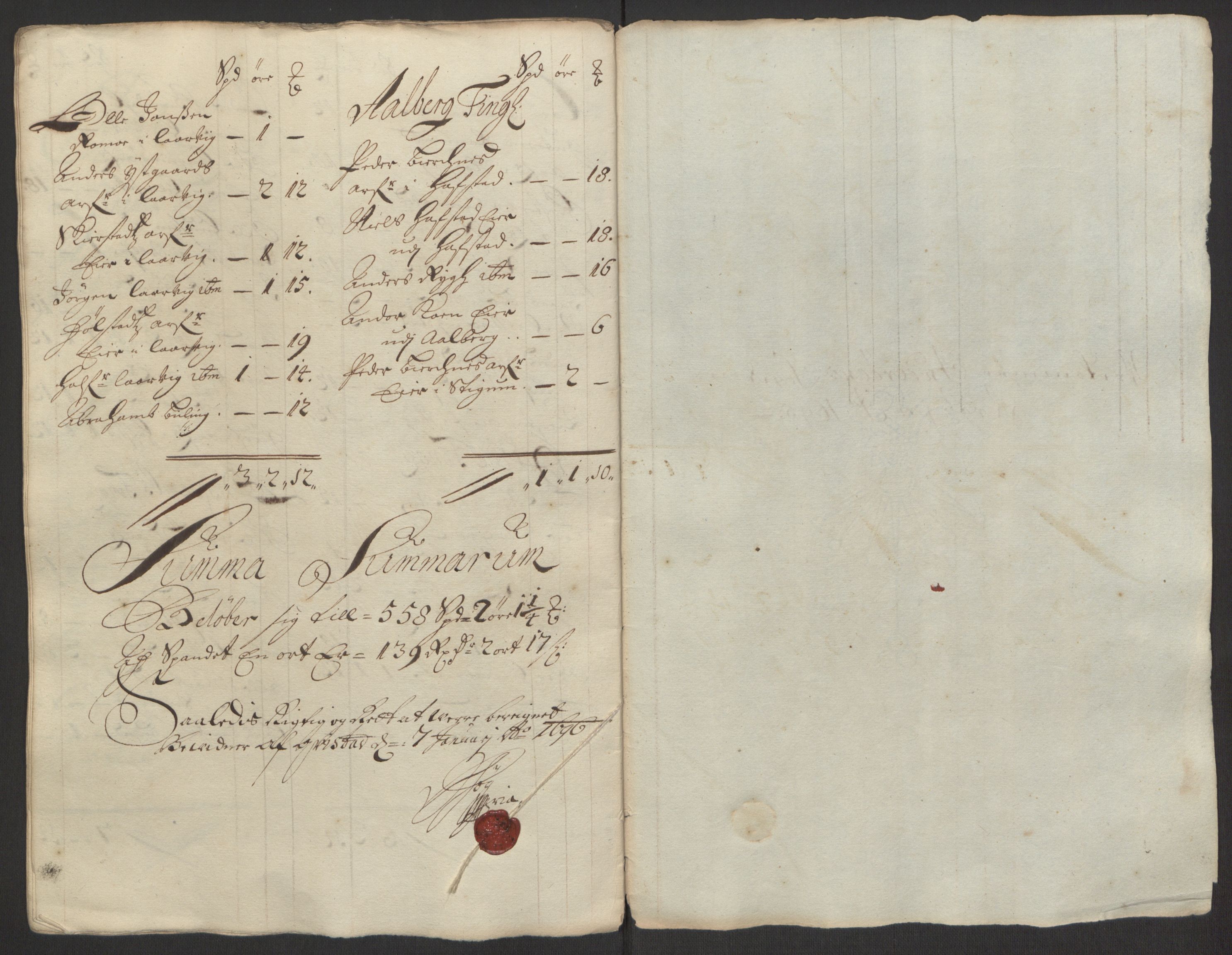 Rentekammeret inntil 1814, Reviderte regnskaper, Fogderegnskap, RA/EA-4092/R63/L4309: Fogderegnskap Inderøy, 1695-1697, s. 45