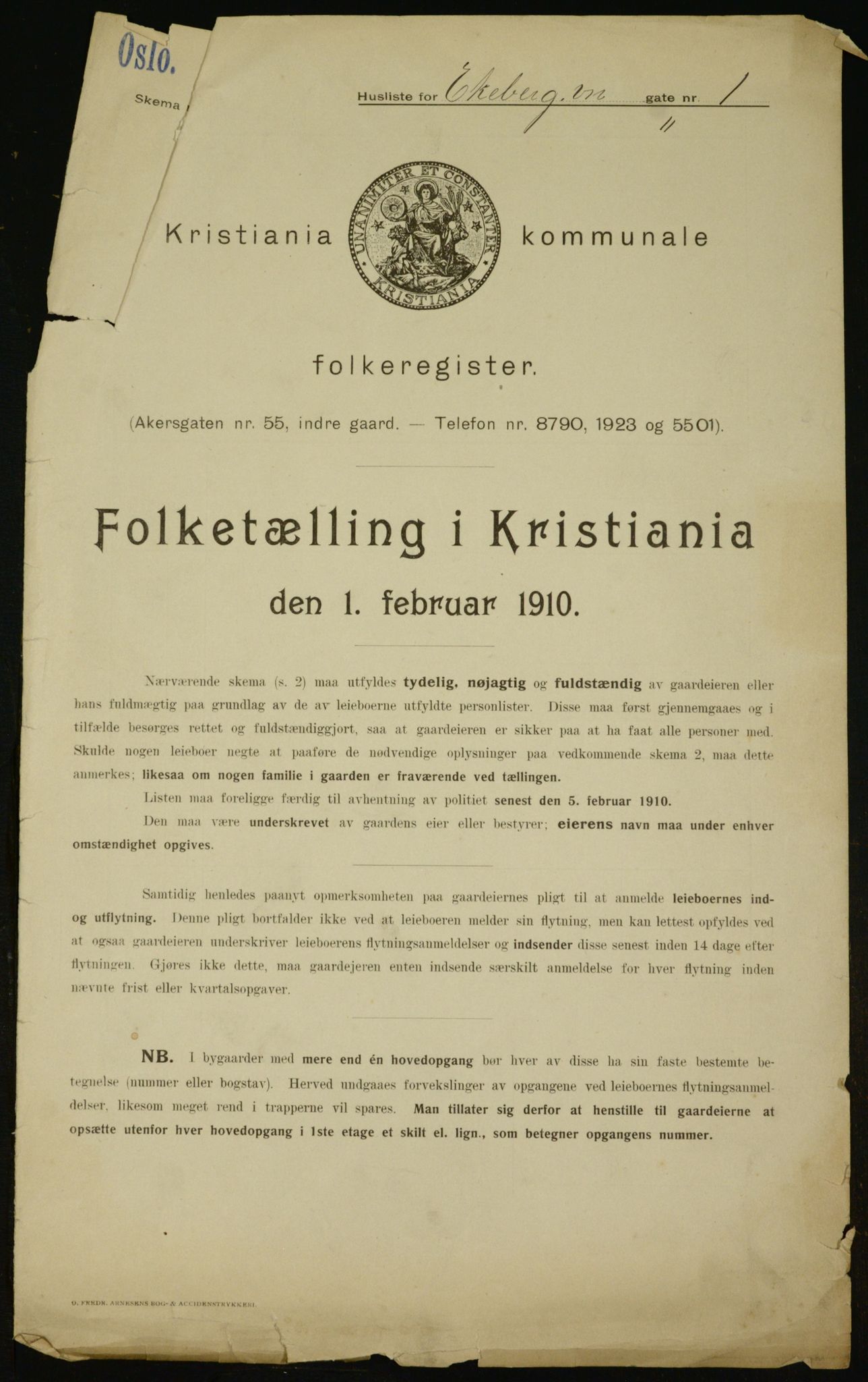 OBA, Kommunal folketelling 1.2.1910 for Kristiania, 1910, s. 18379