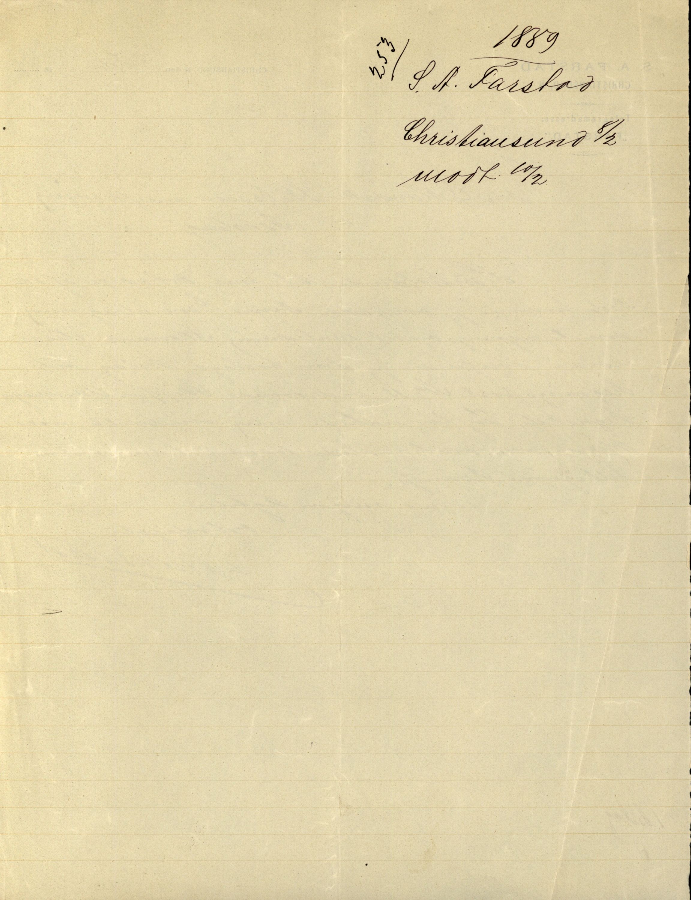 Pa 63 - Østlandske skibsassuranceforening, VEMU/A-1079/G/Ga/L0022/0004: Havaridokumenter / Try, Tre Brødre, Vidar, Elisa, Dagny, 1888, s. 75