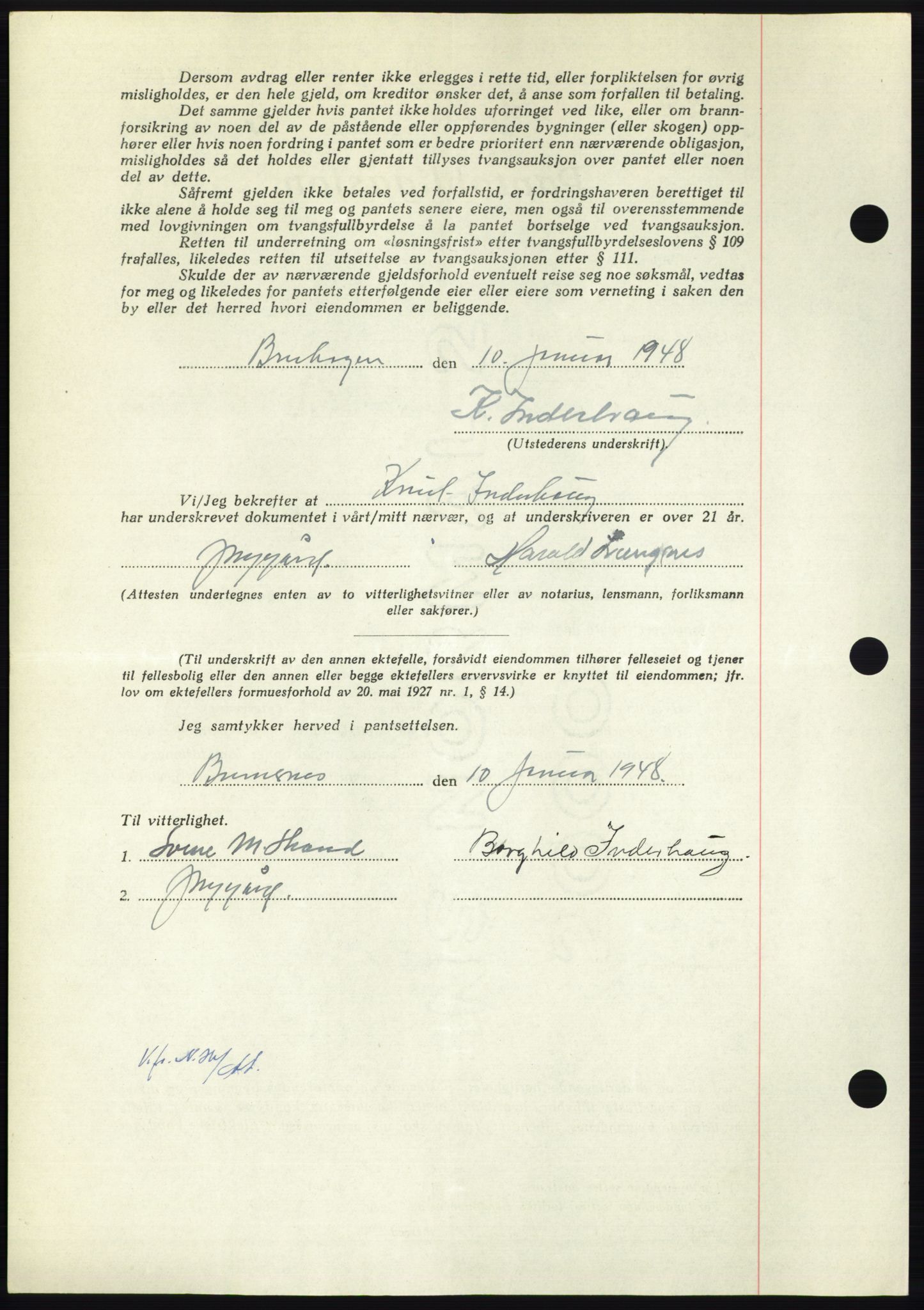 Nordmøre sorenskriveri, AV/SAT-A-4132/1/2/2Ca: Pantebok nr. B97, 1947-1948, Dagboknr: 114/1948