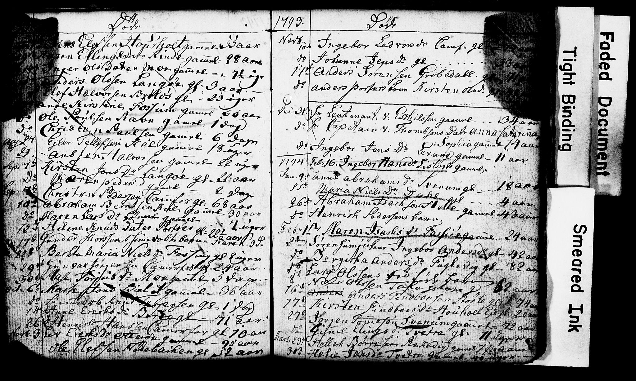 Sannidal kirkebøker, AV/SAKO-A-296/G/Ga/L0001: Klokkerbok nr. 1, 1782-1816