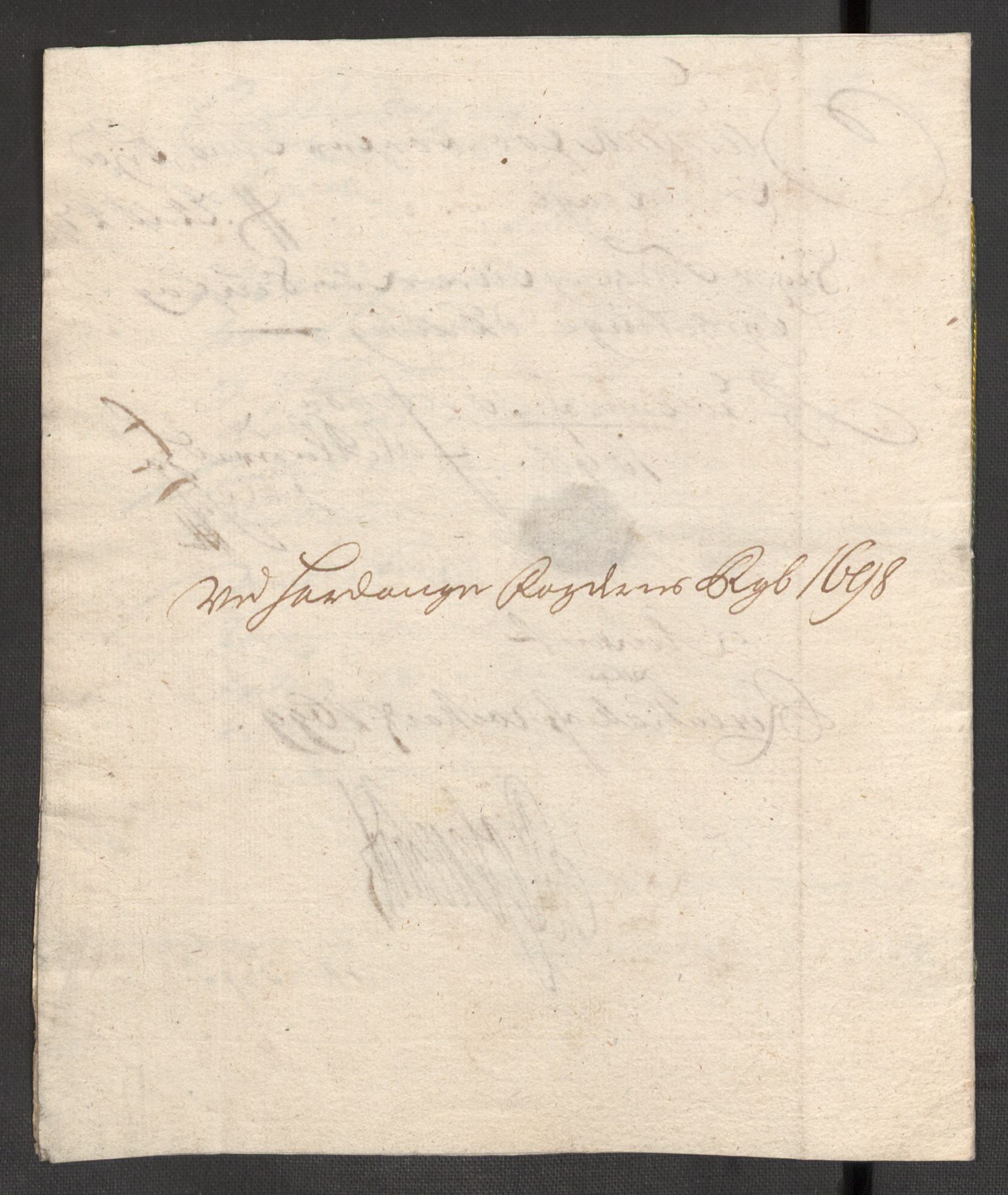 Rentekammeret inntil 1814, Reviderte regnskaper, Fogderegnskap, RA/EA-4092/R48/L2977: Fogderegnskap Sunnhordland og Hardanger, 1697-1698, s. 402