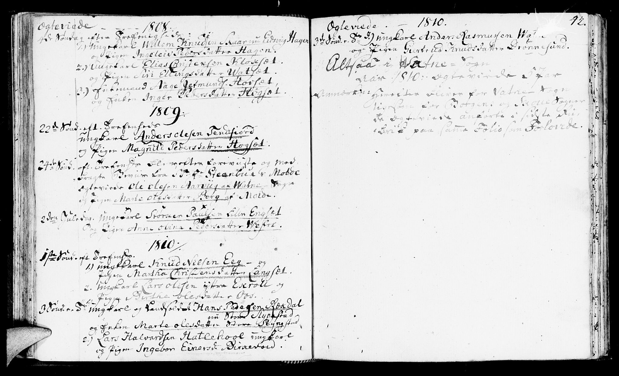 Ministerialprotokoller, klokkerbøker og fødselsregistre - Møre og Romsdal, SAT/A-1454/525/L0372: Ministerialbok nr. 525A02, 1778-1817, s. 42