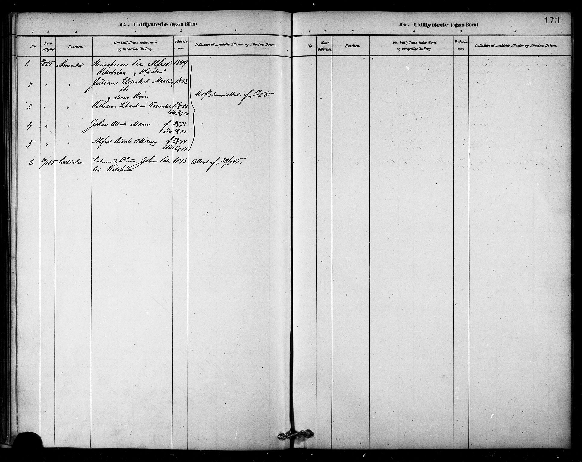 Ministerialprotokoller, klokkerbøker og fødselsregistre - Nordland, SAT/A-1459/849/L0689: Ministerialbok nr. 849A01, 1879-1889, s. 173