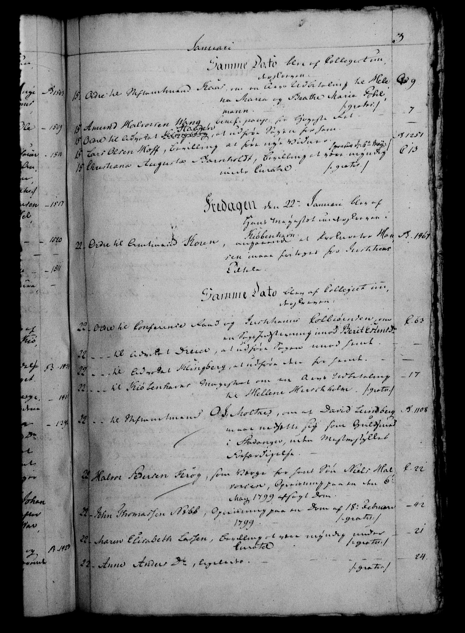 Danske Kanselli 1800-1814, RA/EA-3024/H/Hf/Hfb/Hfbc/L0003: Underskrivelsesbok m. register, 1802, s. 3