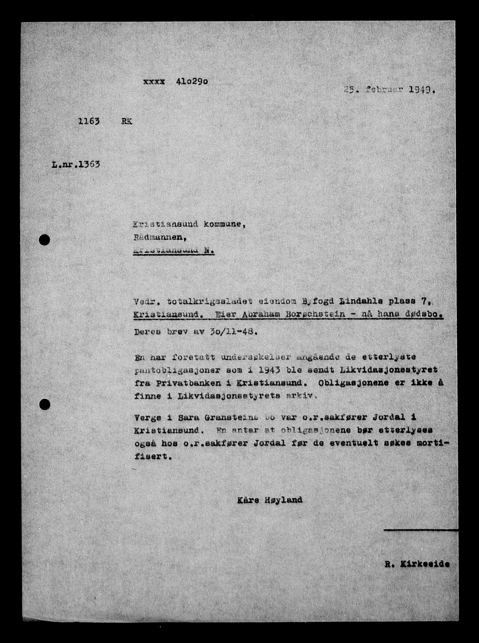 Justisdepartementet, Tilbakeføringskontoret for inndratte formuer, AV/RA-S-1564/H/Hc/Hcb/L0913: --, 1945-1947, s. 482