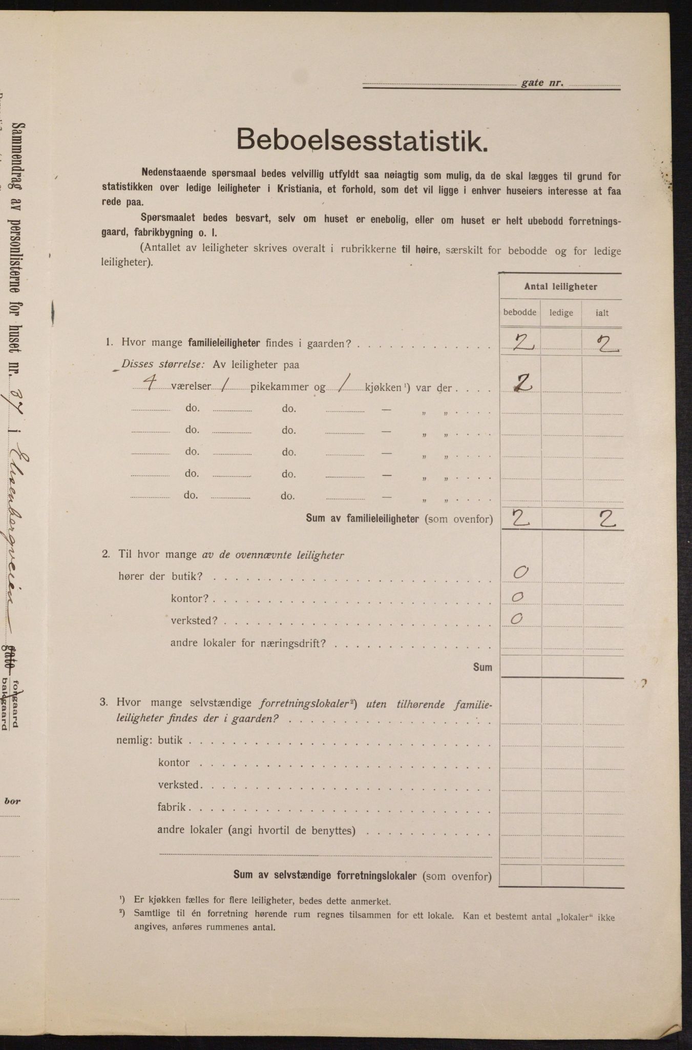 OBA, Kommunal folketelling 1.2.1913 for Kristiania, 1913, s. 20952