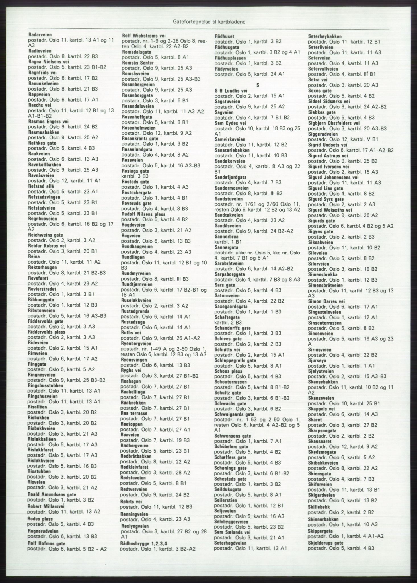 Kristiania/Oslo adressebok, PUBL/-, 1980-1981