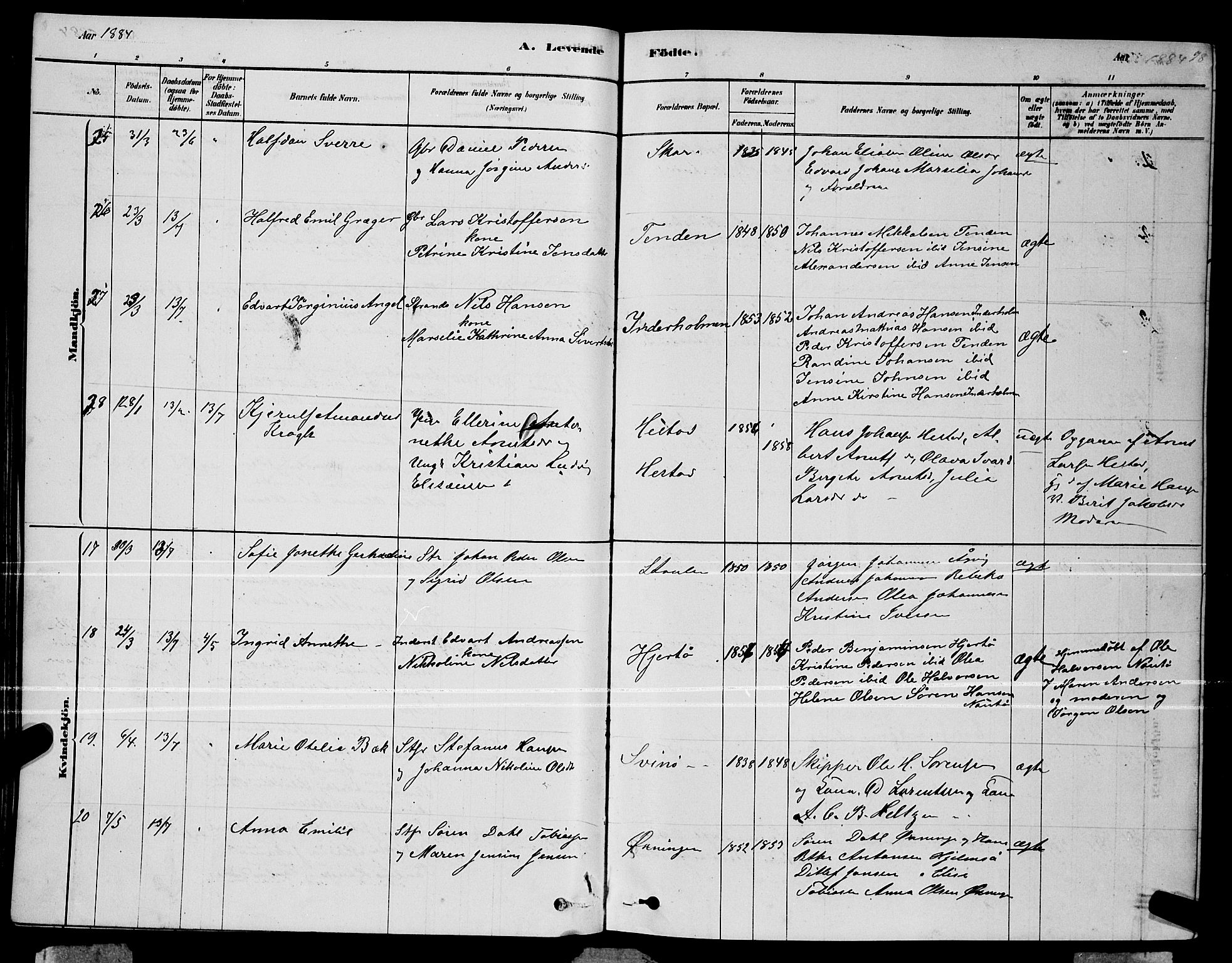 Ministerialprotokoller, klokkerbøker og fødselsregistre - Nordland, AV/SAT-A-1459/834/L0513: Klokkerbok nr. 834C04, 1877-1892, s. 98