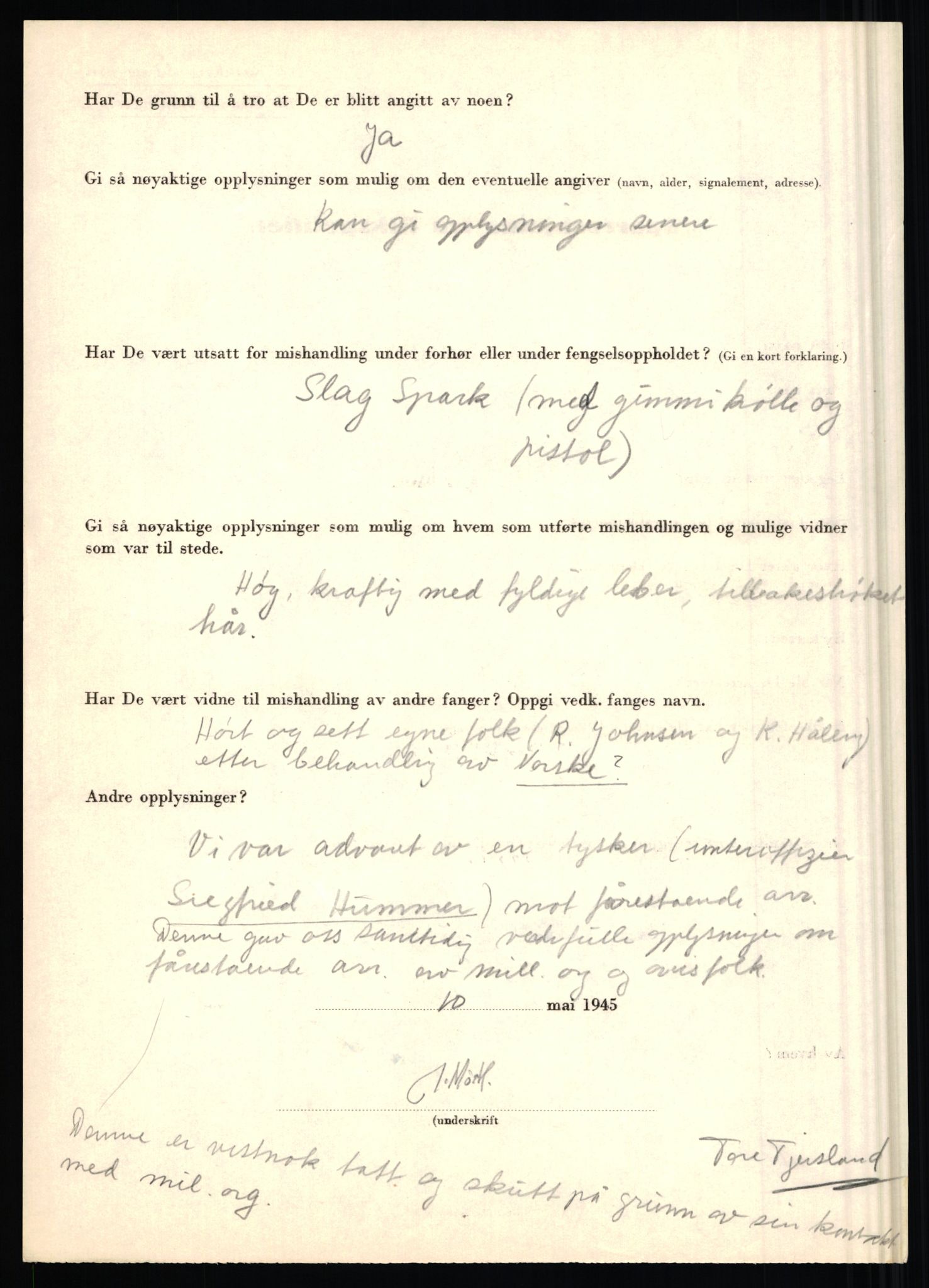 Rikspolitisjefen, AV/RA-S-1560/L/L0012: Mogensen, Øivind - Noraas, Lars, 1940-1945, s. 323