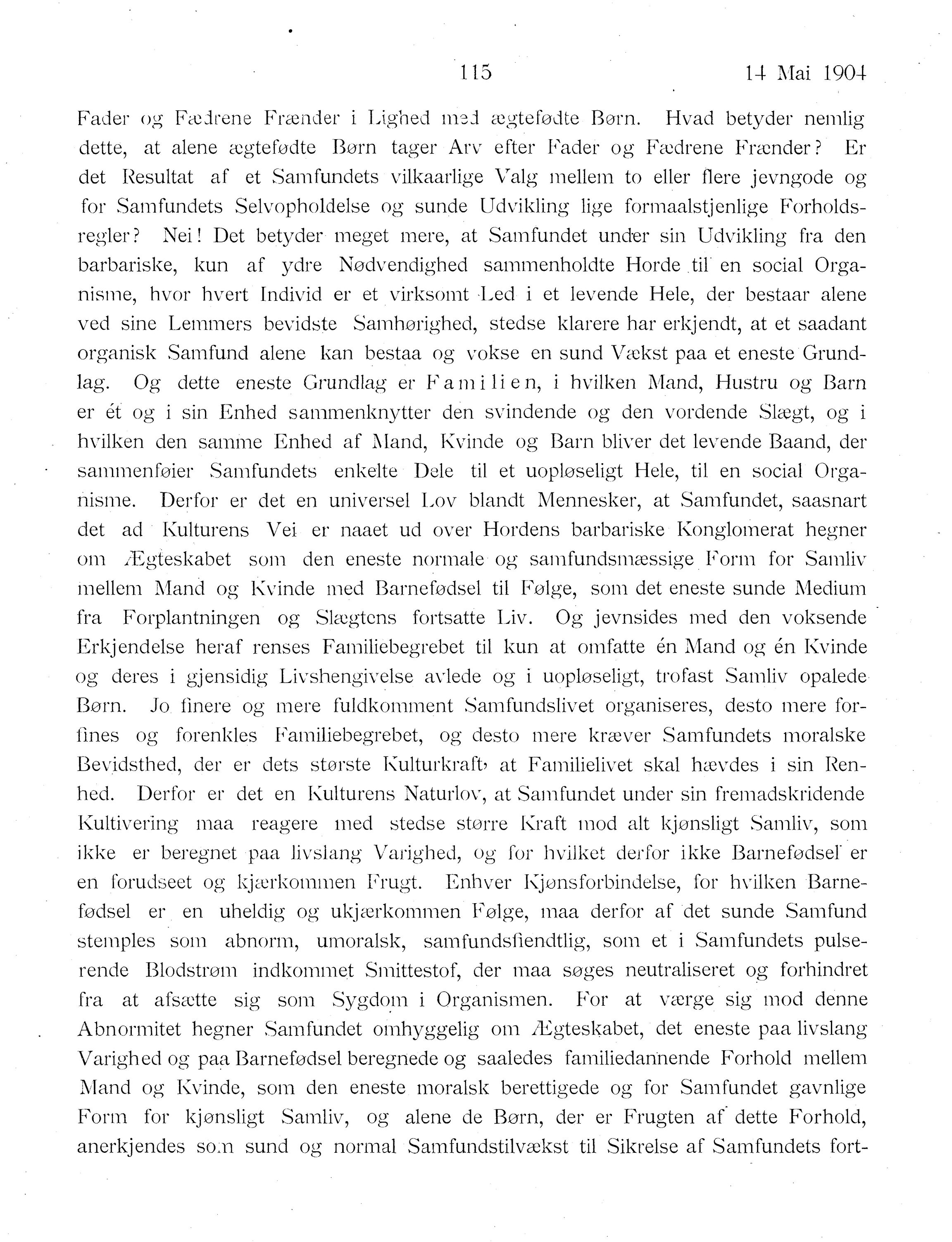 Nordland Fylkeskommune. Fylkestinget, AIN/NFK-17/176/A/Ac/L0027: Fylkestingsforhandlinger 1904, 1904