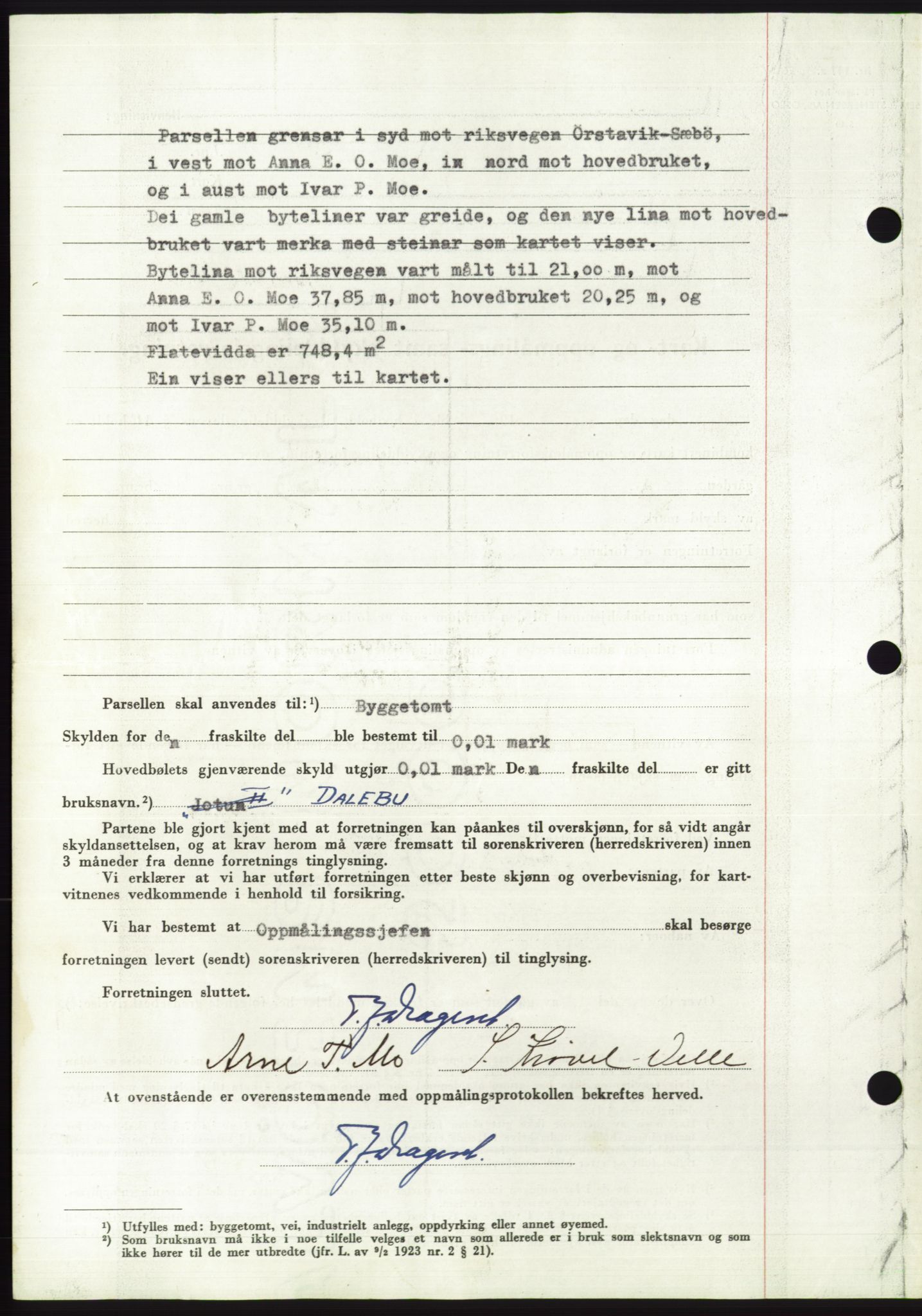 Søre Sunnmøre sorenskriveri, AV/SAT-A-4122/1/2/2C/L0086: Pantebok nr. 12A, 1949-1950, Dagboknr: 266/1950