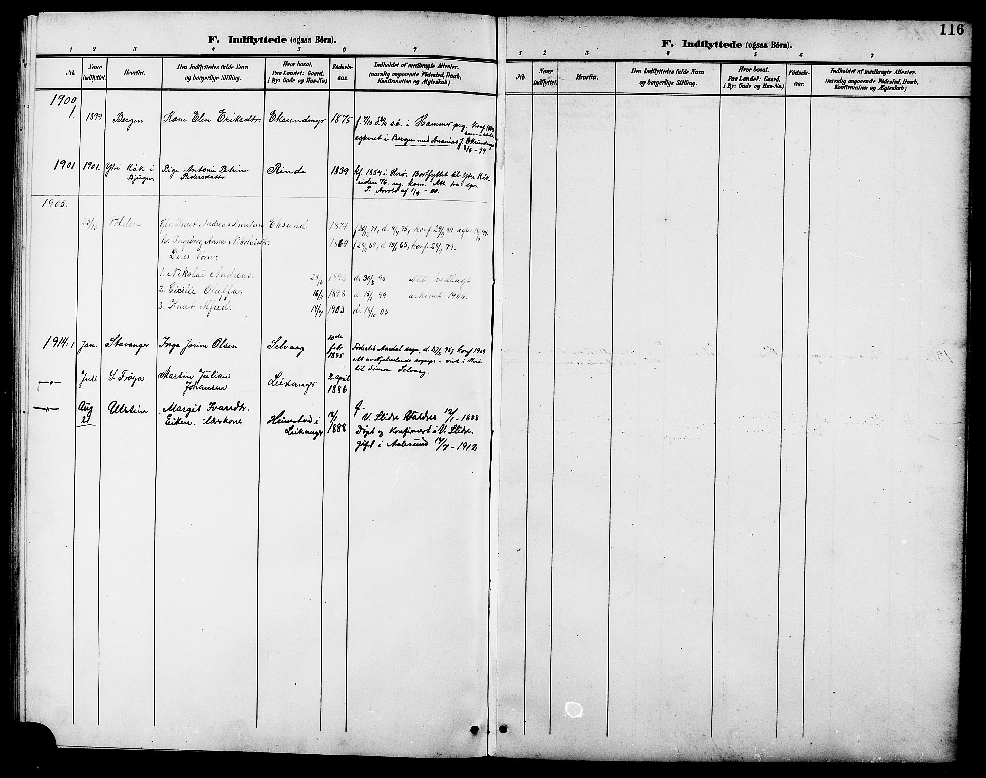 Ministerialprotokoller, klokkerbøker og fødselsregistre - Møre og Romsdal, SAT/A-1454/508/L0098: Klokkerbok nr. 508C02, 1898-1916, s. 116