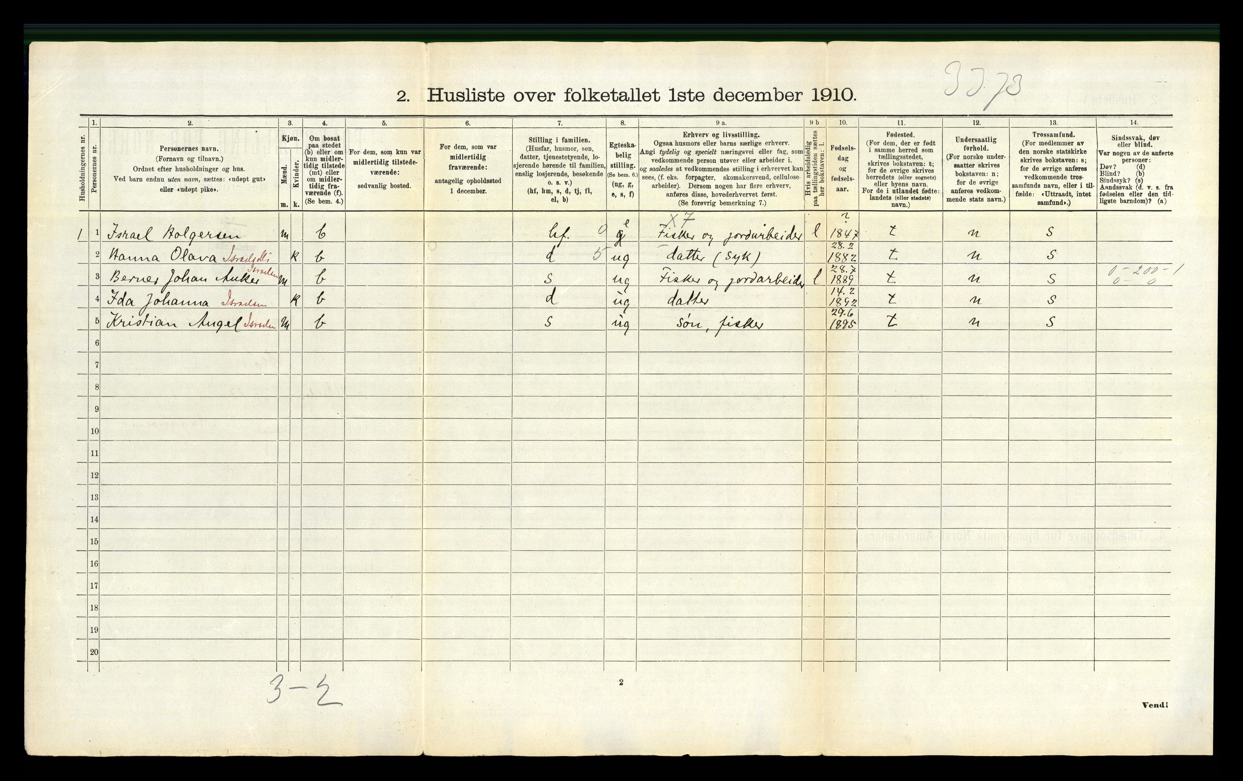 RA, Folketelling 1910 for 1833 Mo herred, 1910, s. 160