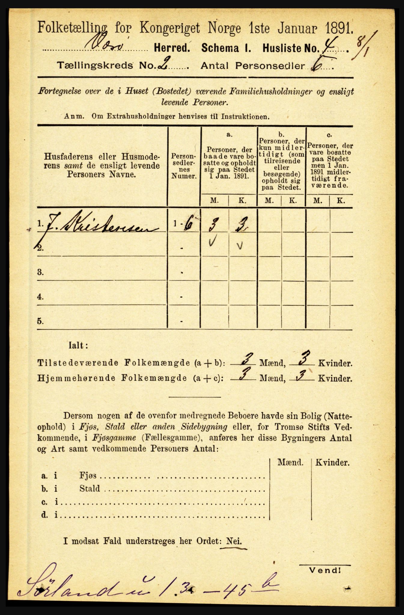 RA, Folketelling 1891 for 1857 Værøy herred, 1891, s. 263