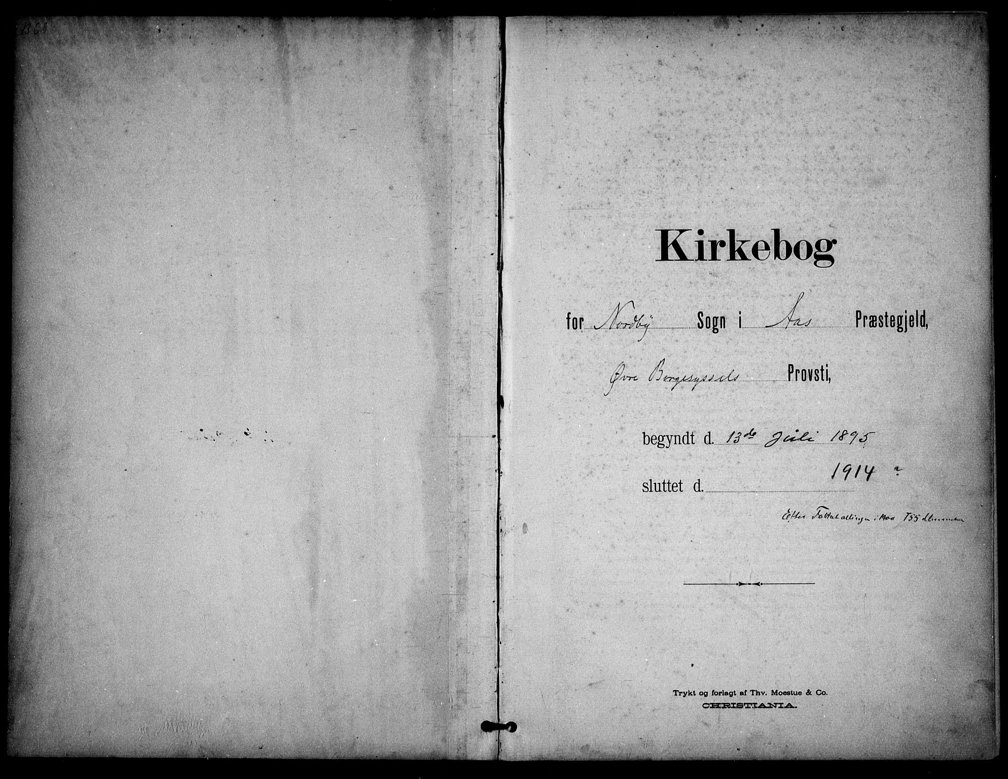 Ås prestekontor Kirkebøker, AV/SAO-A-10894/F/Fb/L0002: Ministerialbok nr. II 2, 1895-1916