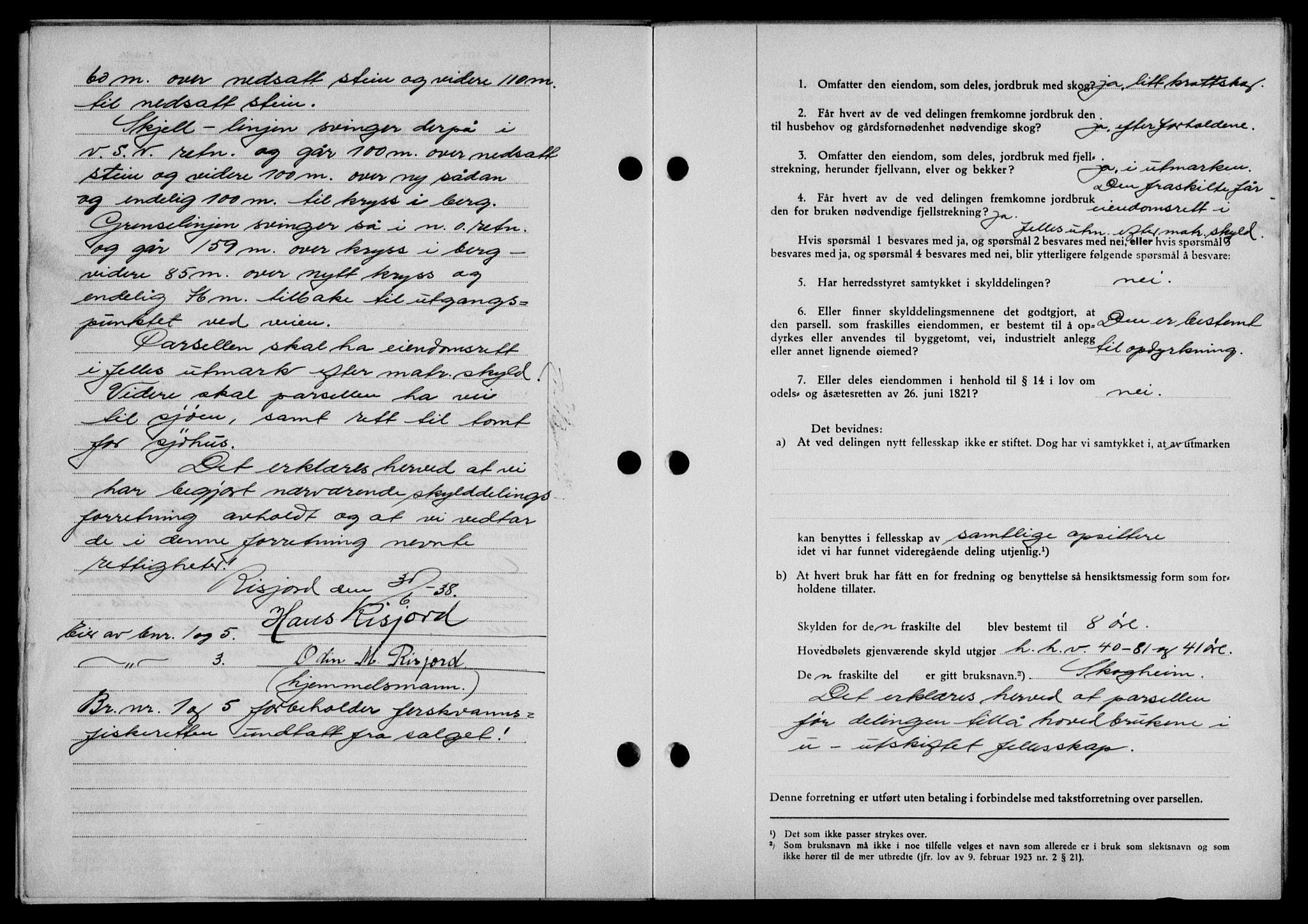 Lofoten sorenskriveri, SAT/A-0017/1/2/2C/L0004a: Pantebok nr. 4a, 1938-1938, Dagboknr: 2125/1938