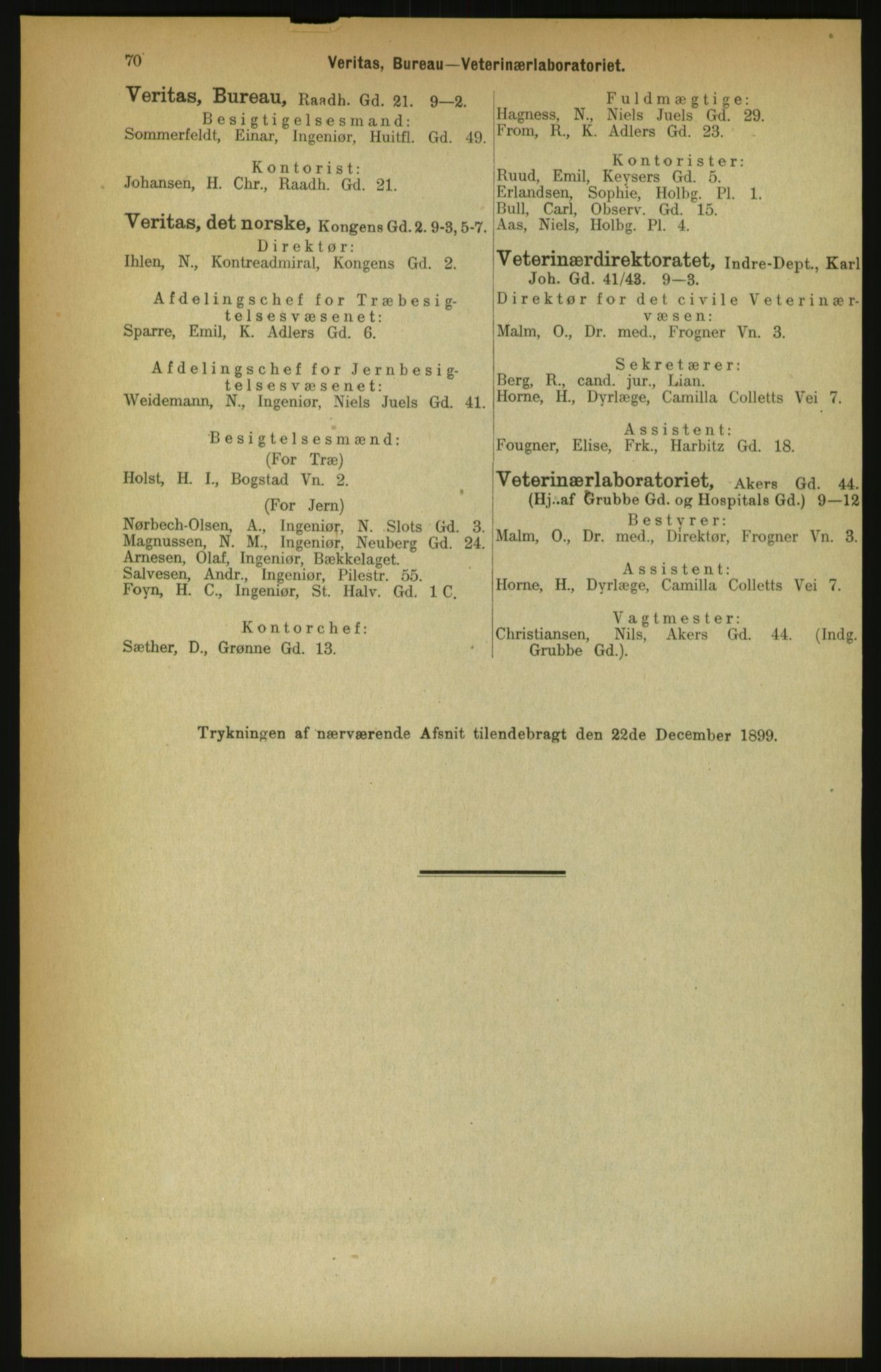 Kristiania/Oslo adressebok, PUBL/-, 1900, s. 70
