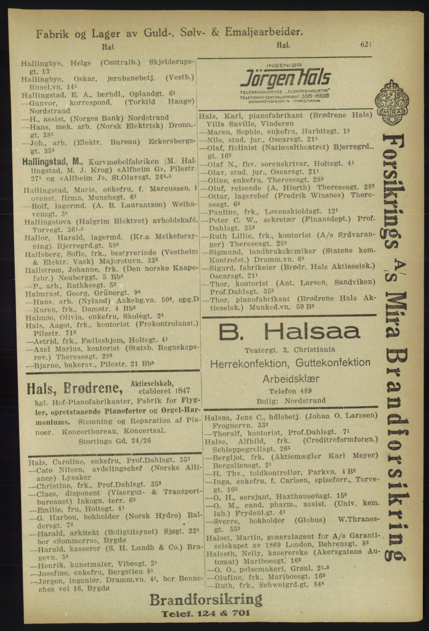 Kristiania/Oslo adressebok, PUBL/-, 1918, s. 646