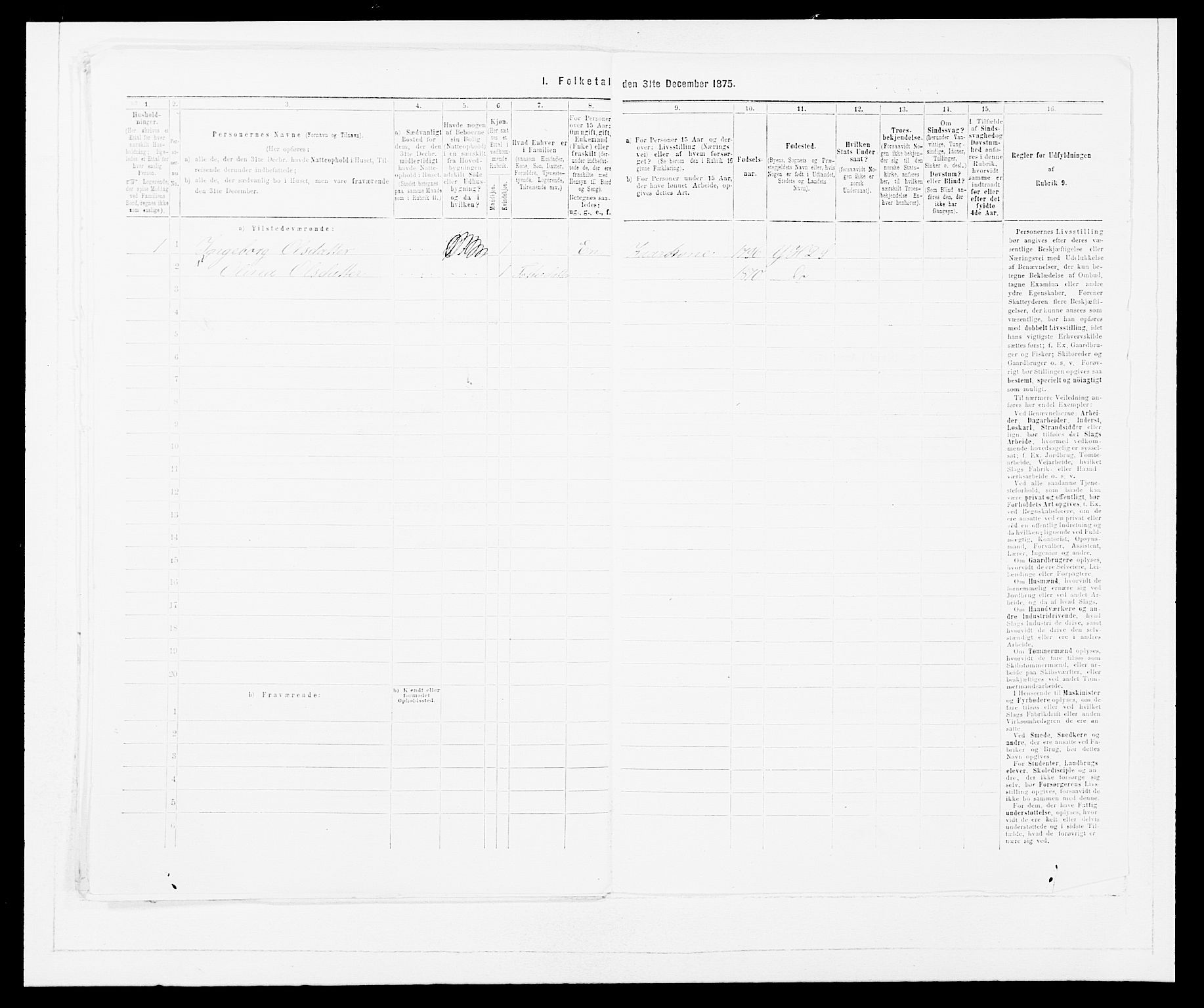 SAB, Folketelling 1875 for 1429P Ytre Holmedal prestegjeld, 1875, s. 924