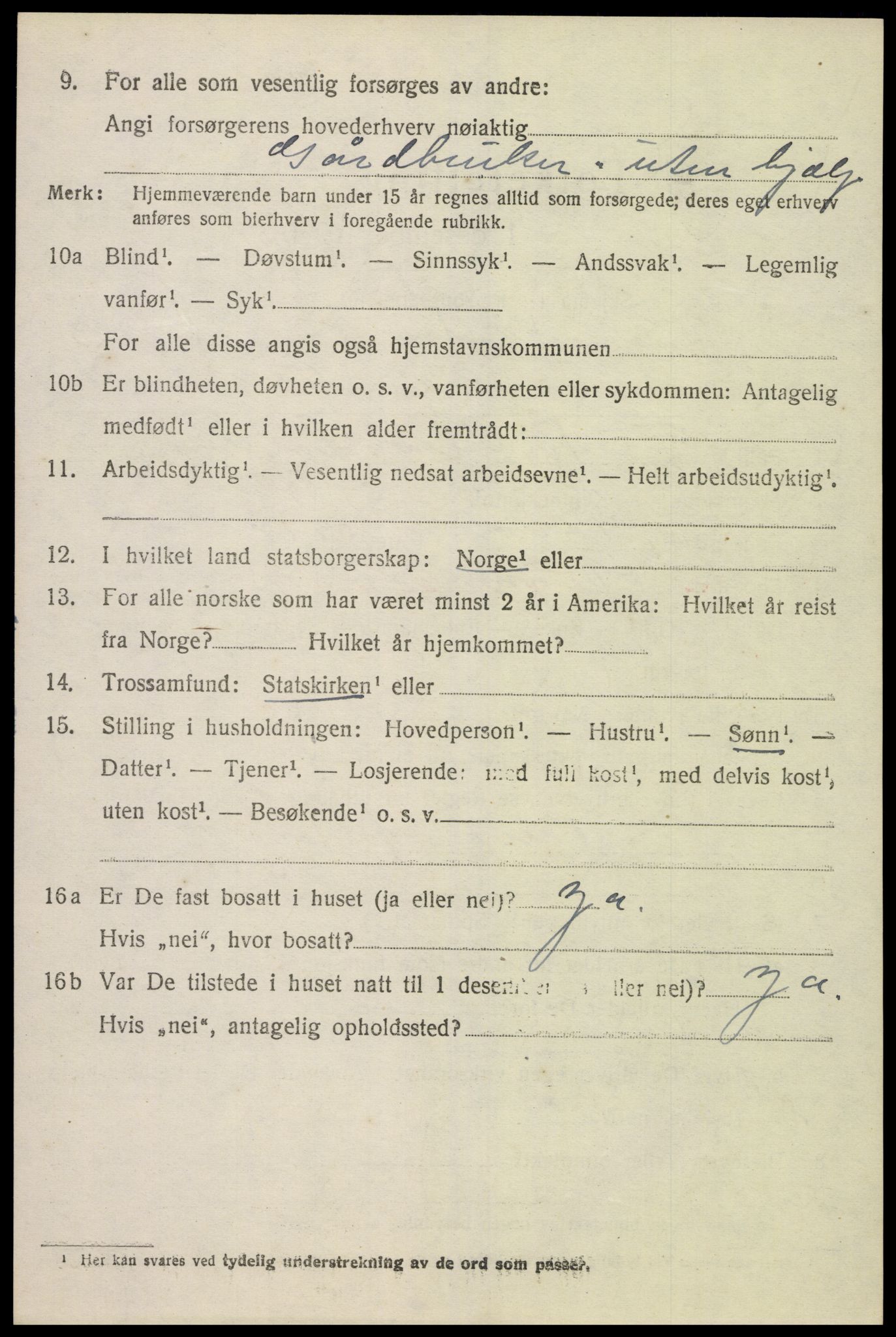 SAK, Folketelling 1920 for 1028 Vigmostad herred, 1920, s. 1152