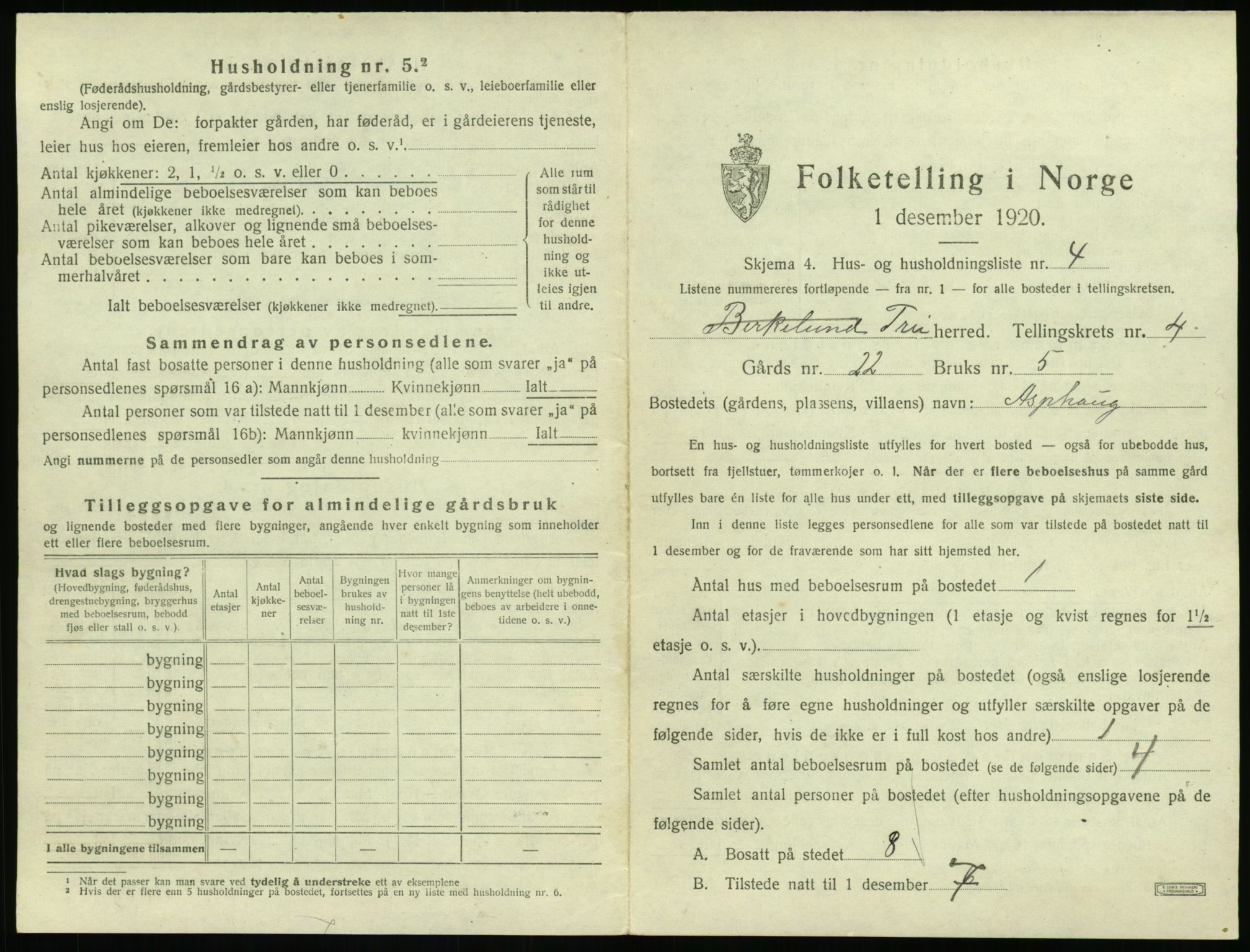 SAT, Folketelling 1920 for 1556 Frei herred, 1920, s. 333