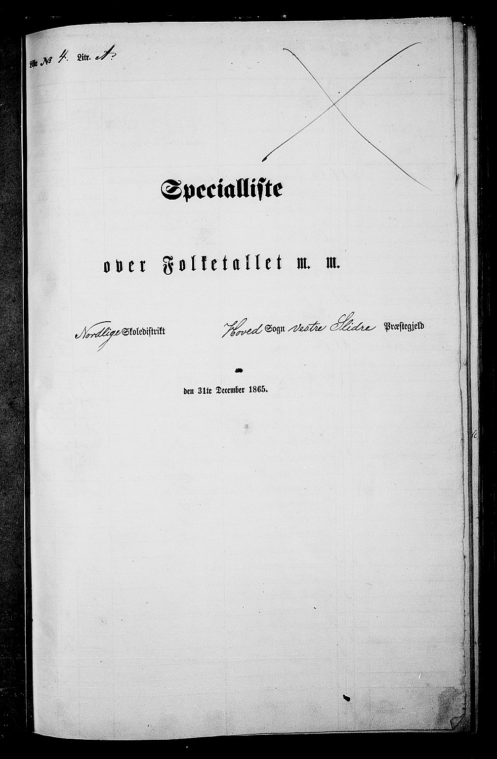 RA, Folketelling 1865 for 0543P Vestre Slidre prestegjeld, 1865, s. 57