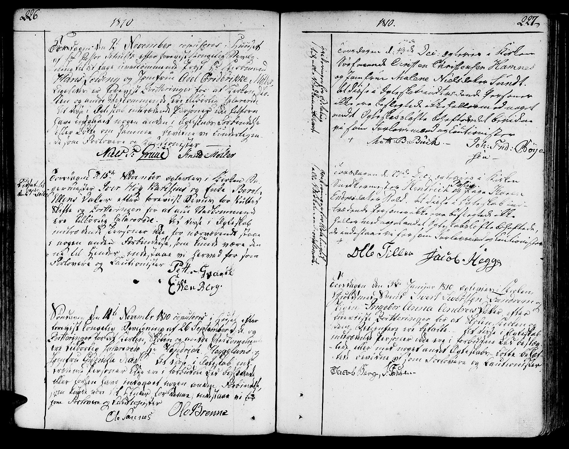 Ministerialprotokoller, klokkerbøker og fødselsregistre - Sør-Trøndelag, SAT/A-1456/602/L0105: Ministerialbok nr. 602A03, 1774-1814, s. 226-227