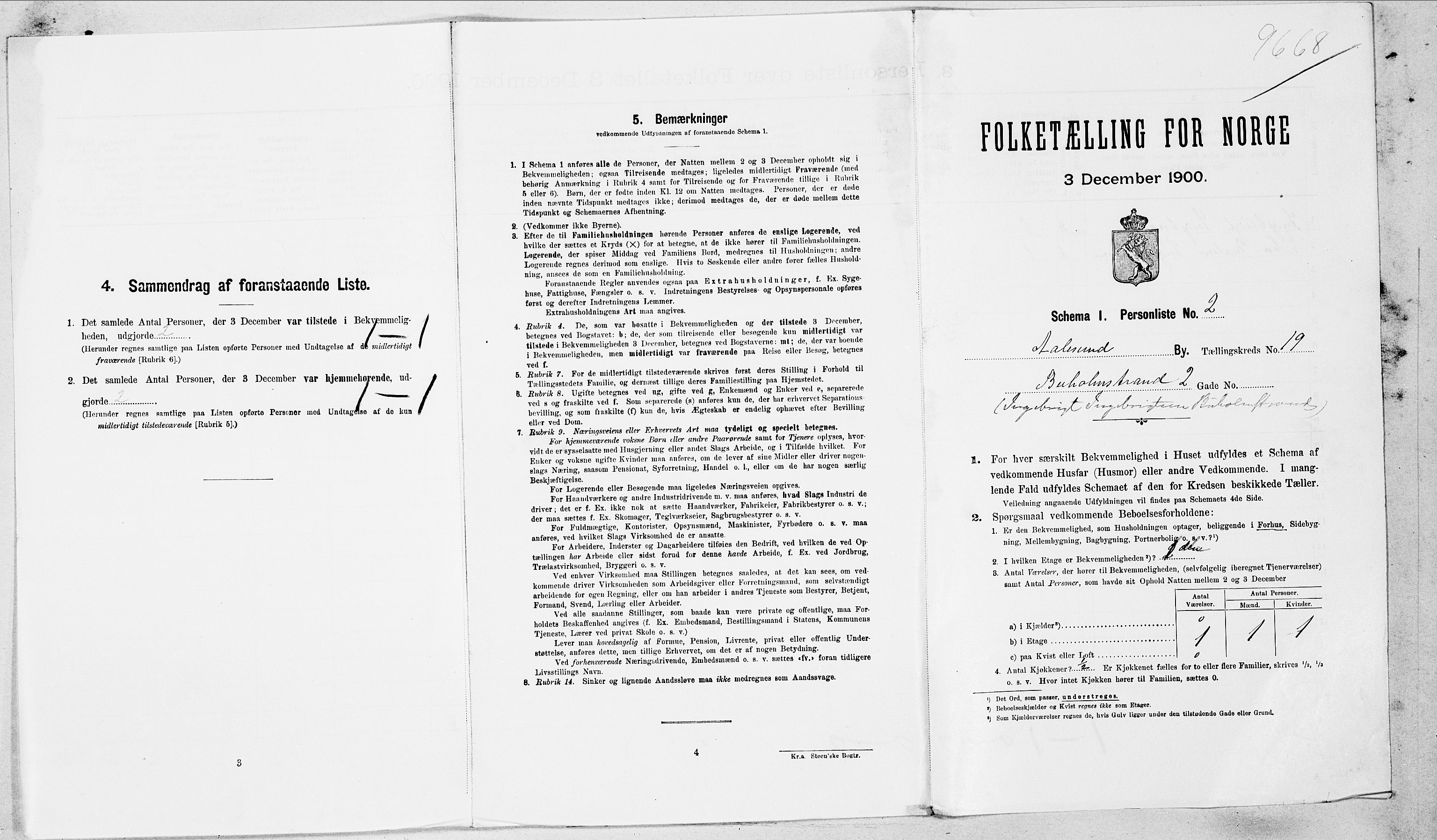 SAT, Folketelling 1900 for 1501 Ålesund kjøpstad, 1900, s. 4684