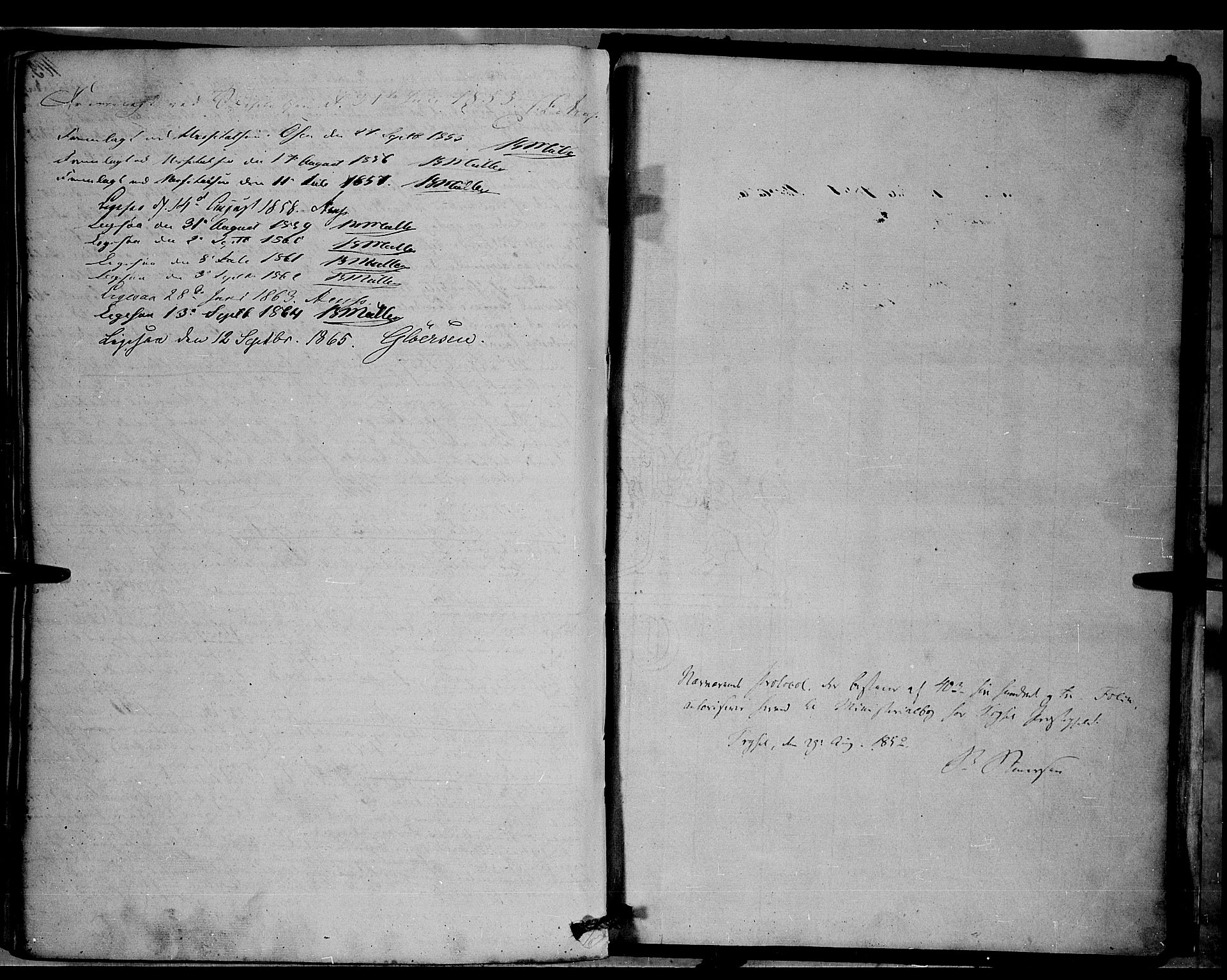 Trysil prestekontor, AV/SAH-PREST-046/H/Ha/Haa/L0005: Ministerialbok nr. 5, 1851-1865