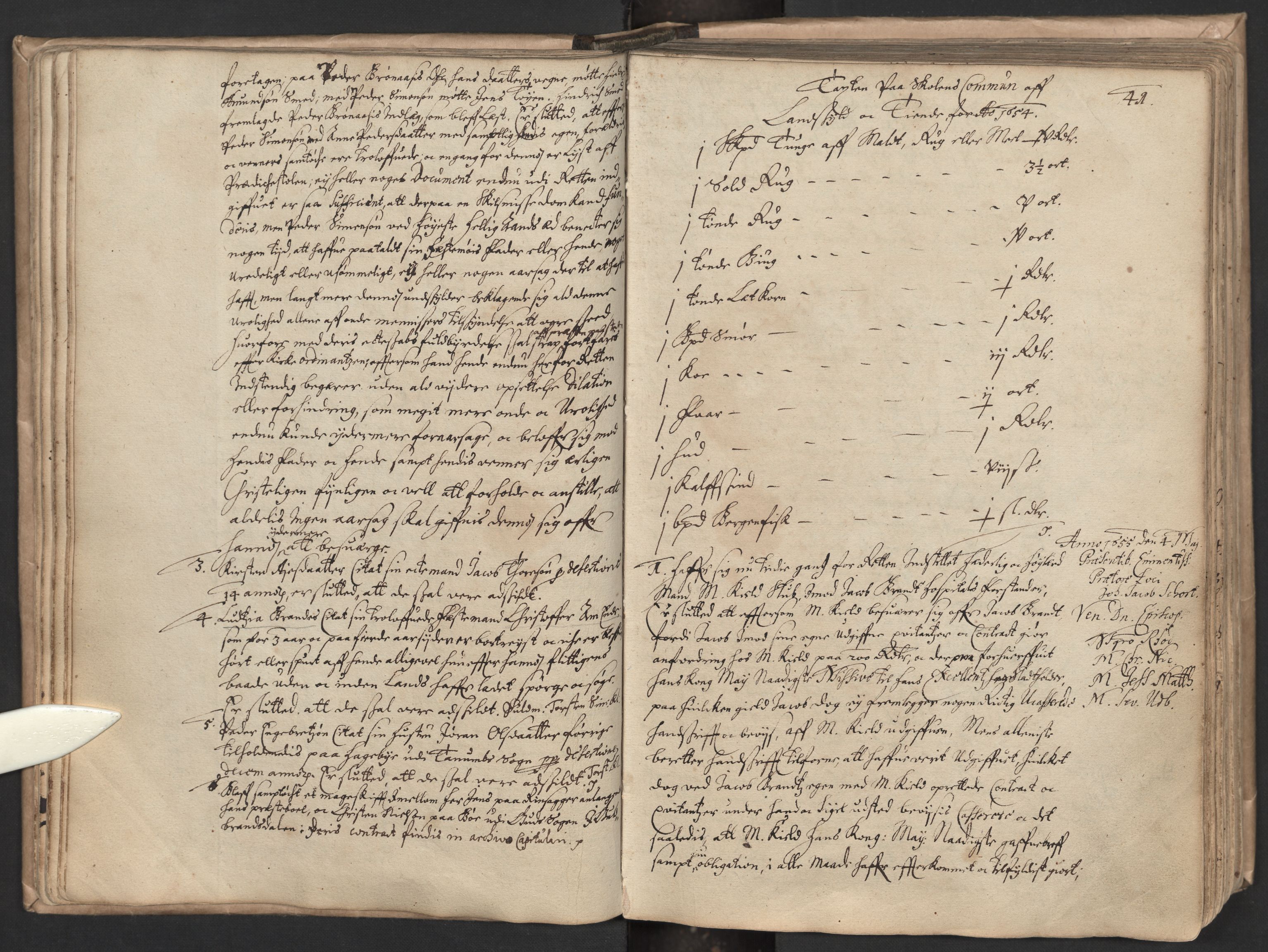 Den geistlige jurisdiksjon, AV/SAO-A-11097/H/Ha/L0004: Forhandlingsprotokoll, 1651-1698, s. 40b-41a