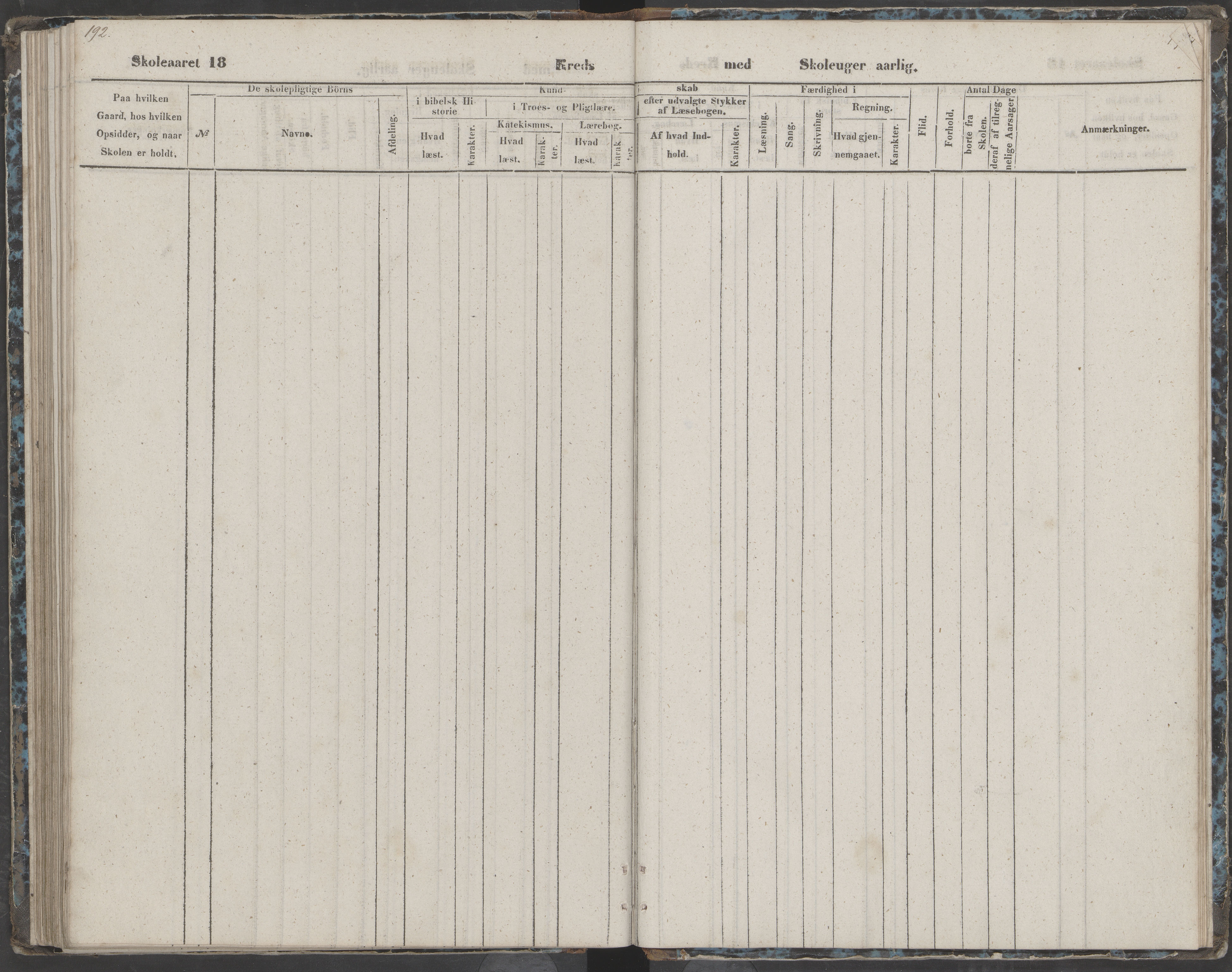 Dønna kommune. Dønnes fastskole, AIN/K-18270.510.01/442/L0002: Skoleprotokoll, 1864-1871