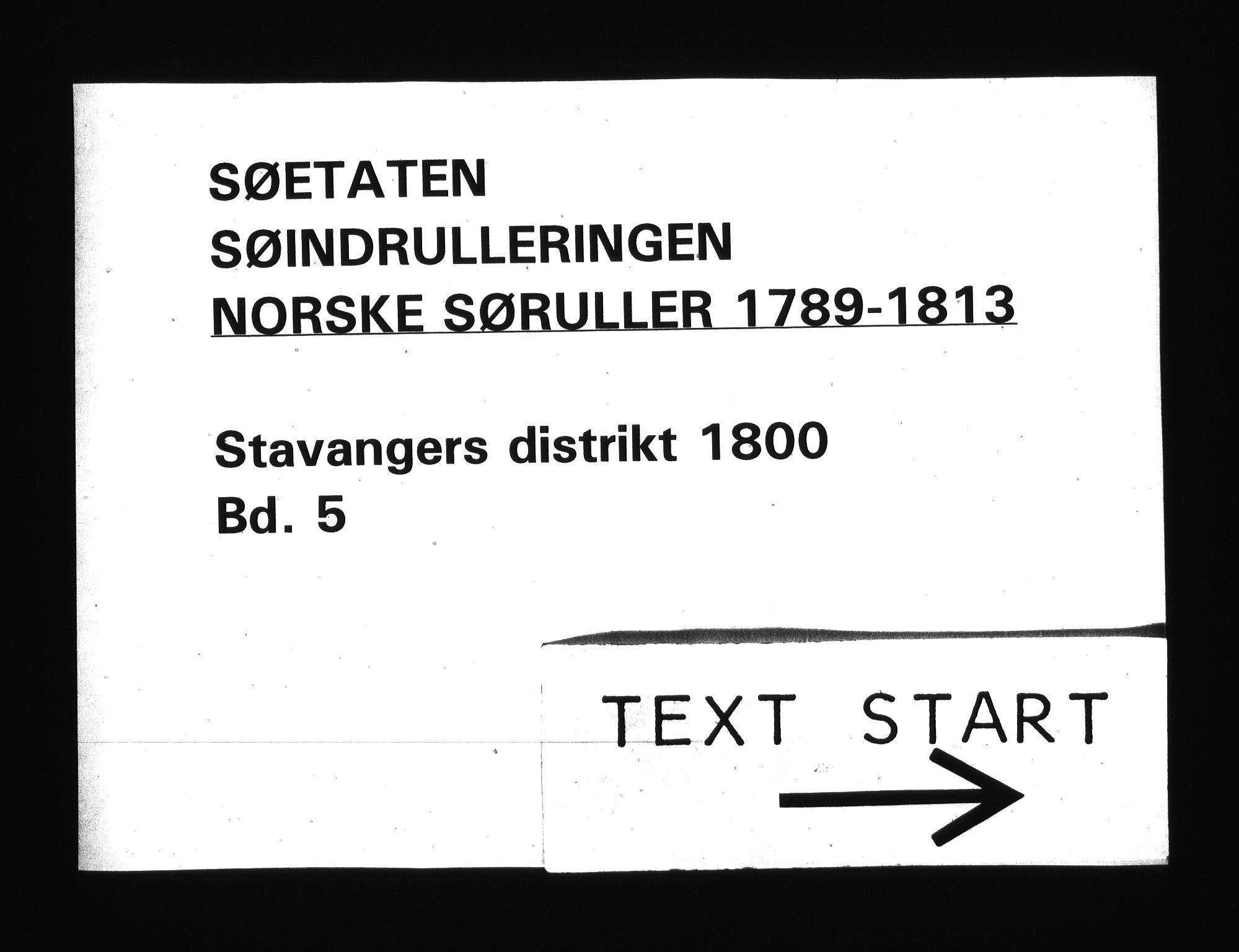 Sjøetaten, RA/EA-3110/F/L0281: Stavanger distrikt, bind 5, 1800