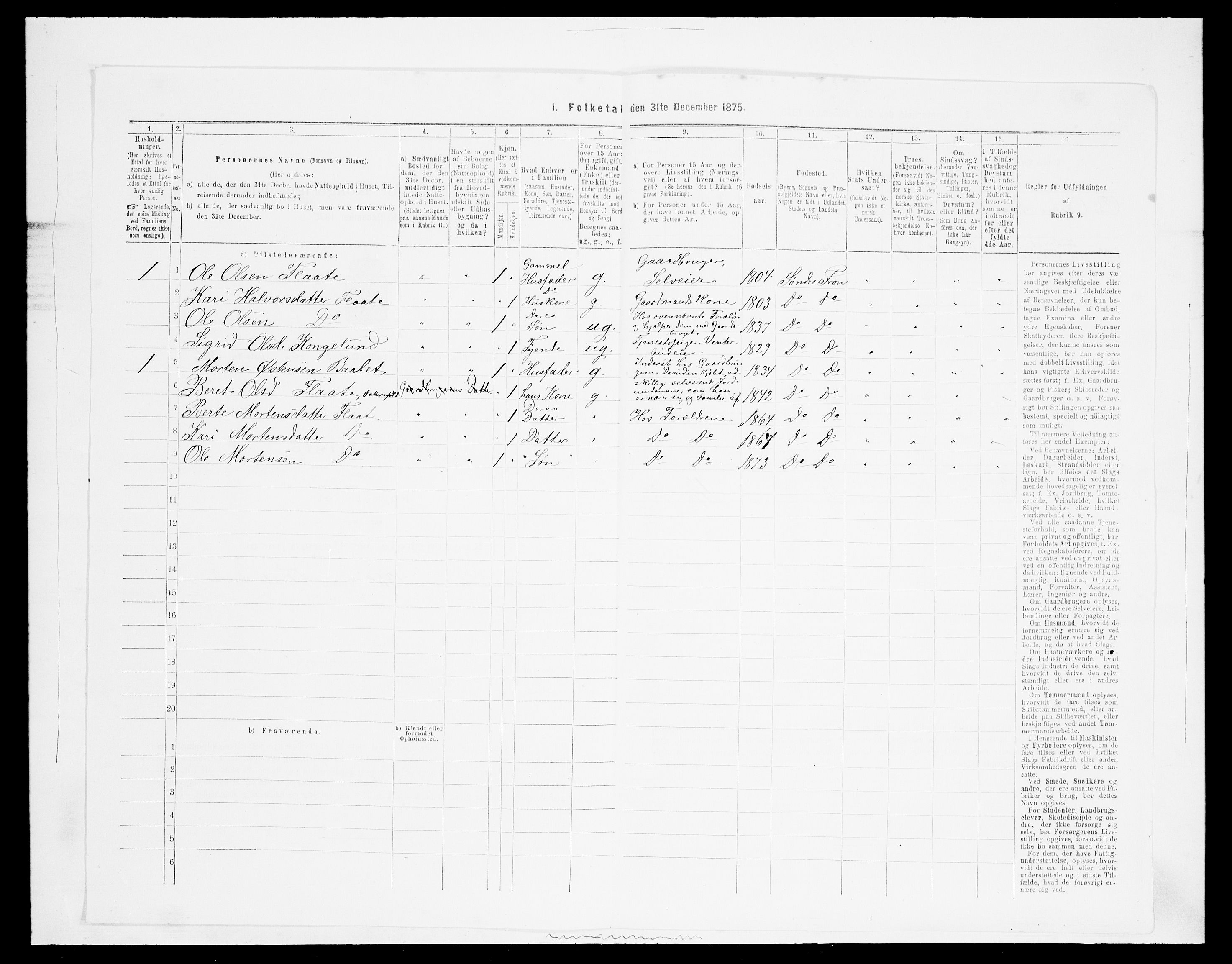 SAH, Folketelling 1875 for 0519P Sør-Fron prestegjeld, 1875, s. 362