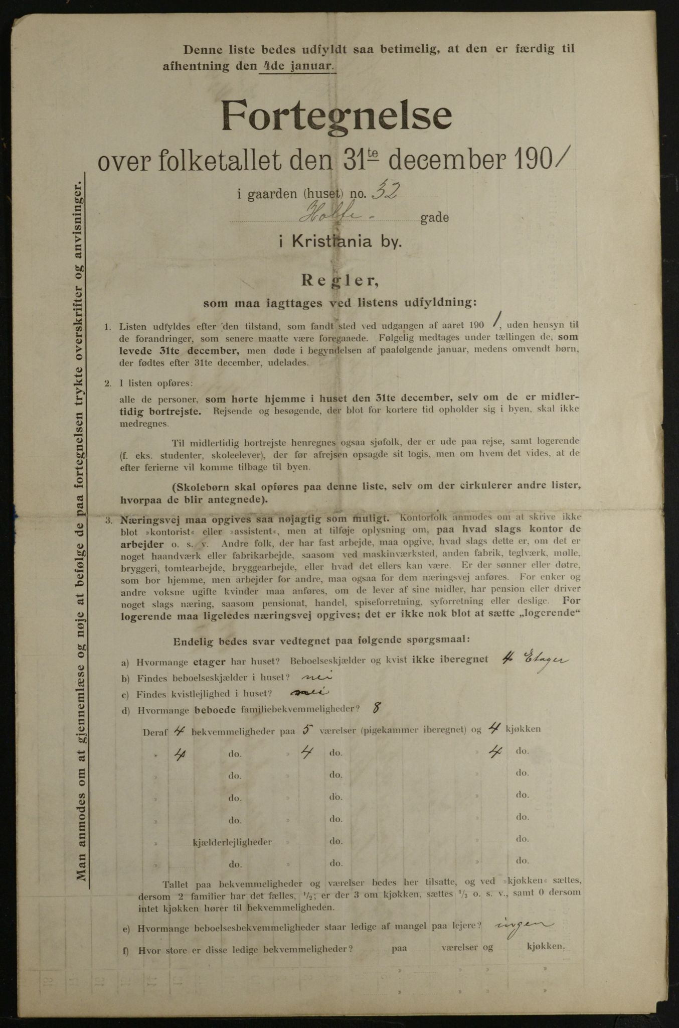 OBA, Kommunal folketelling 31.12.1901 for Kristiania kjøpstad, 1901, s. 6527