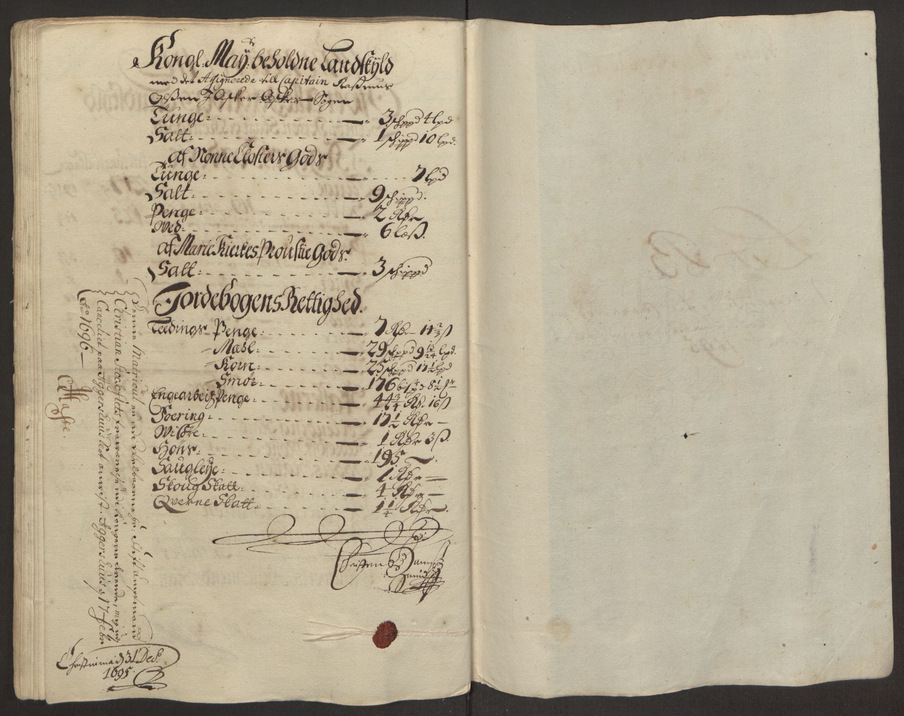 Rentekammeret inntil 1814, Reviderte regnskaper, Fogderegnskap, AV/RA-EA-4092/R10/L0439: Fogderegnskap Aker og Follo, 1695, s. 68