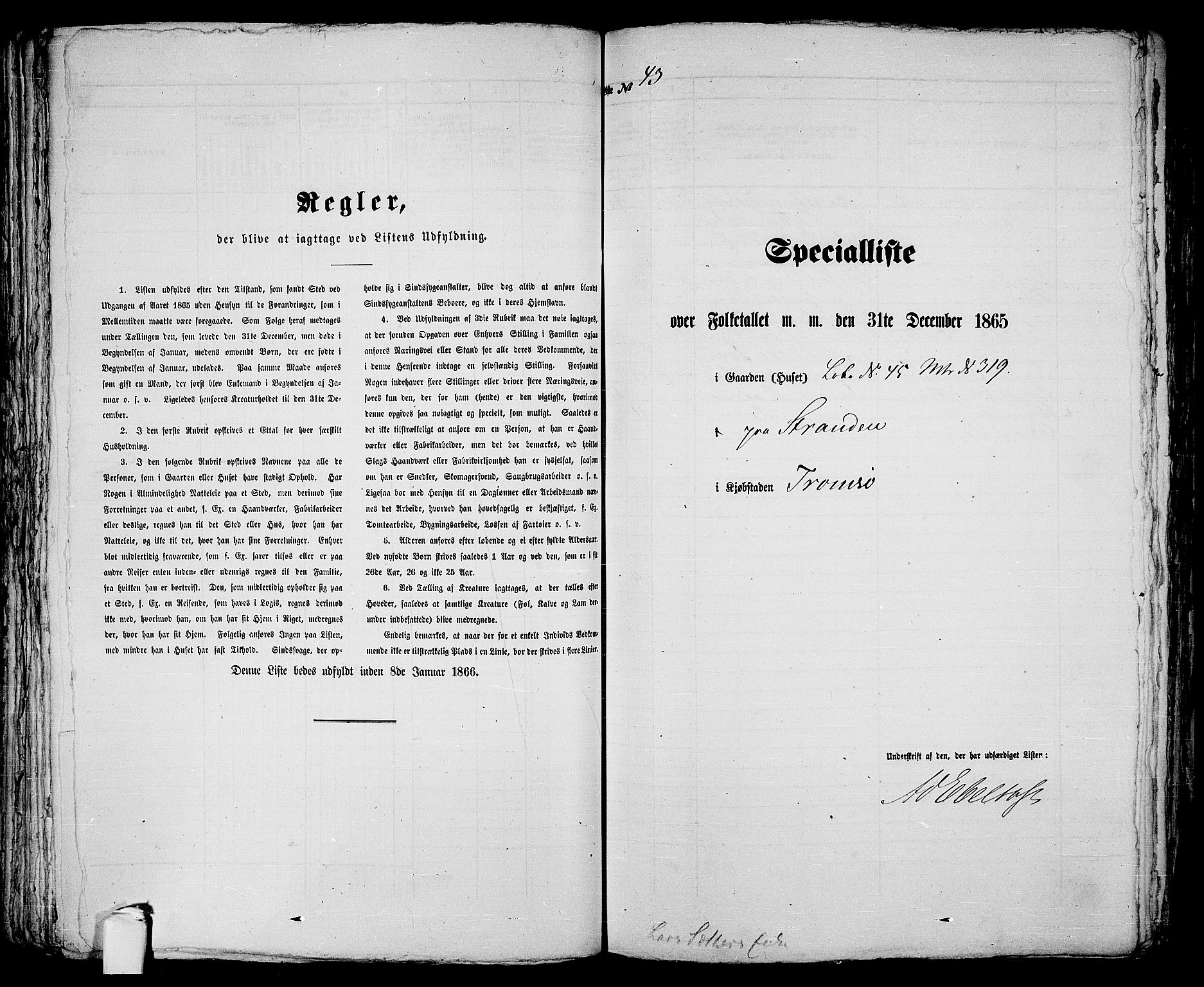 RA, Folketelling 1865 for 1902P Tromsø prestegjeld, 1865, s. 94